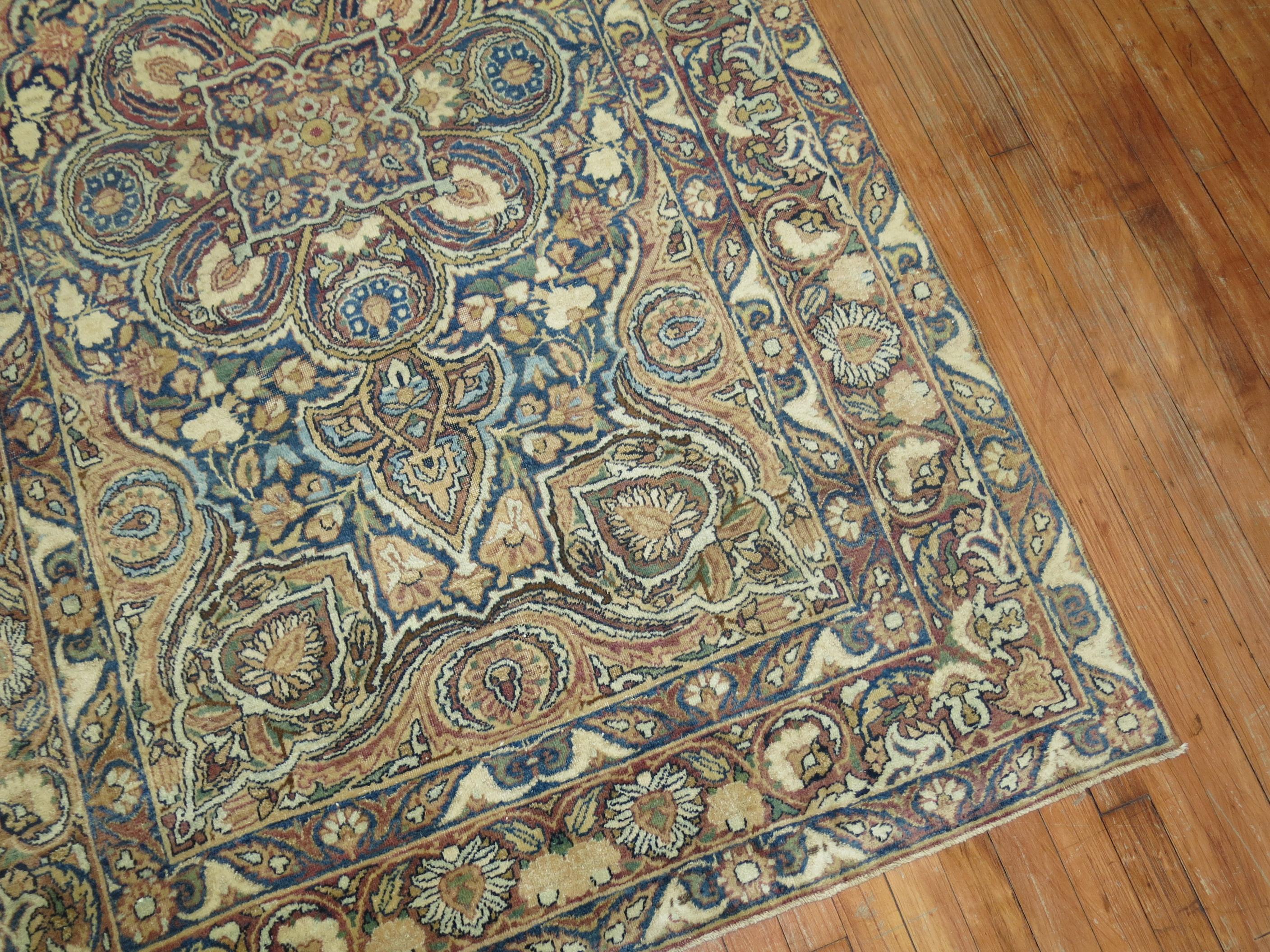 Early 20th Century Traditional Lavar Kerman Rug For Sale