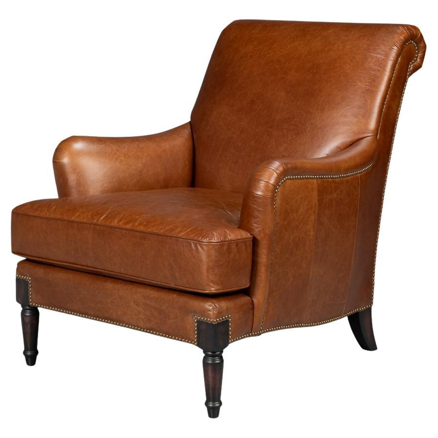Traditional Leather Club Chair