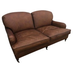 Traditional Leather Sofa