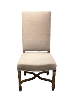 Traditional Linen Dining Chairs