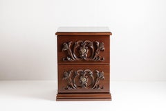 Traditional Lord Drawer Ash Wood Nightstands - a Pair