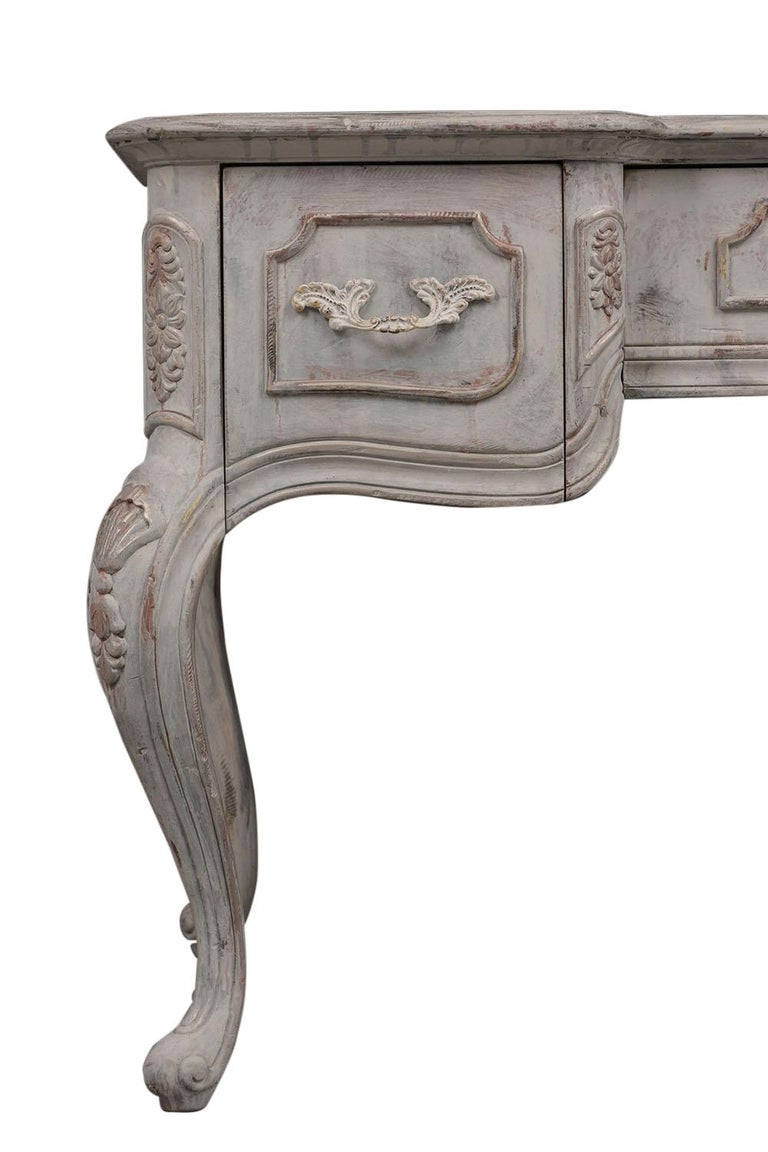 Traditional Louis Xv Style Distressed Finish Desk For Sale At 1stdibs
