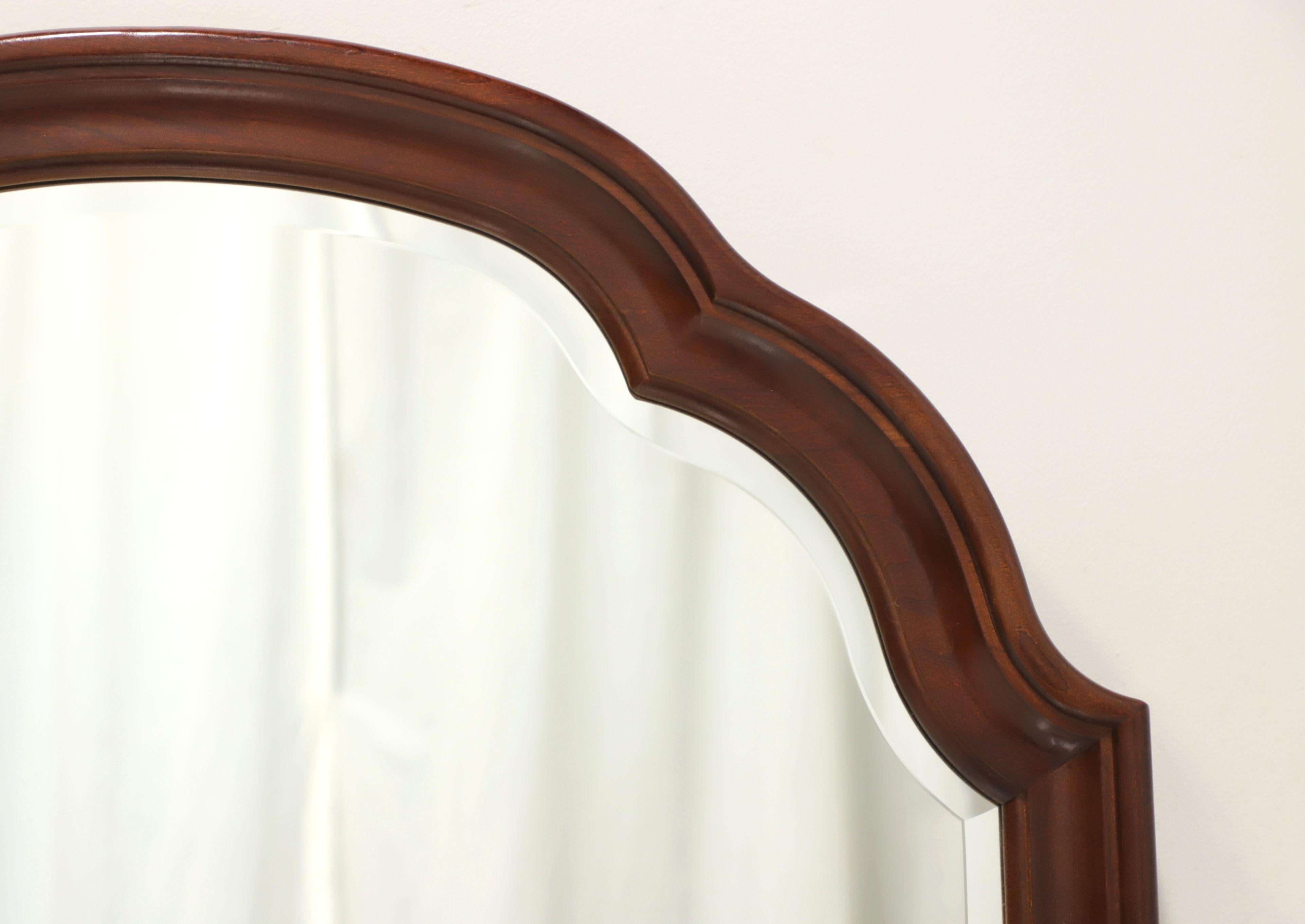 American Traditional Mahogany Beveled Wall Mirror