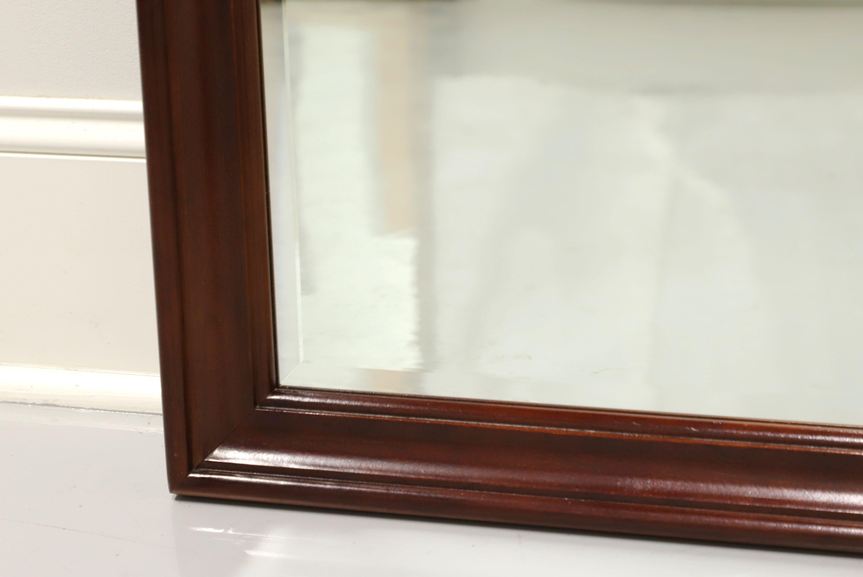 Traditional Mahogany Beveled Wall Mirror In Good Condition In Charlotte, NC