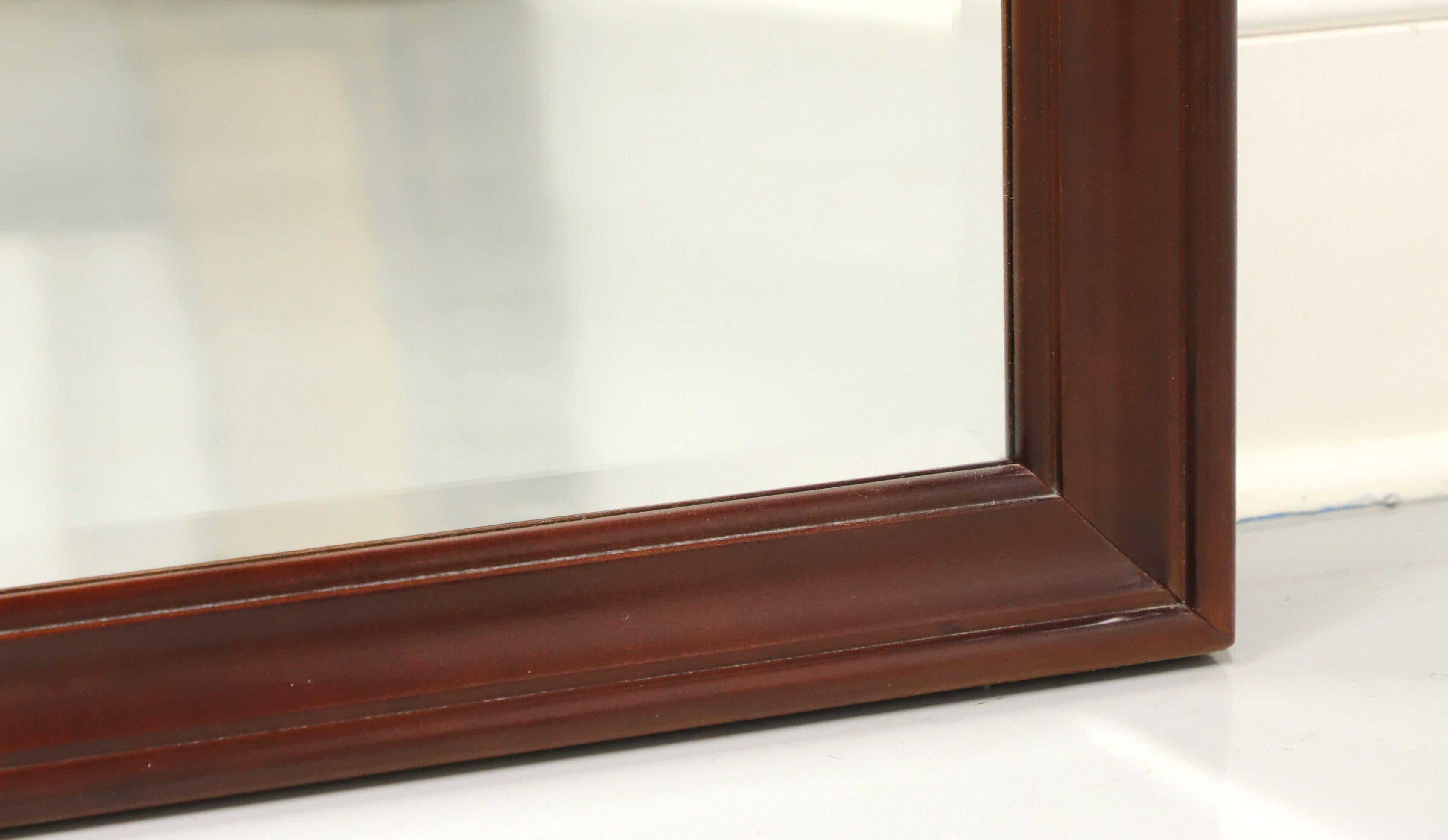 20th Century Traditional Mahogany Beveled Wall Mirror