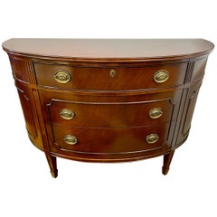 Traditional Mahogany Bow Front Chest of Drawers