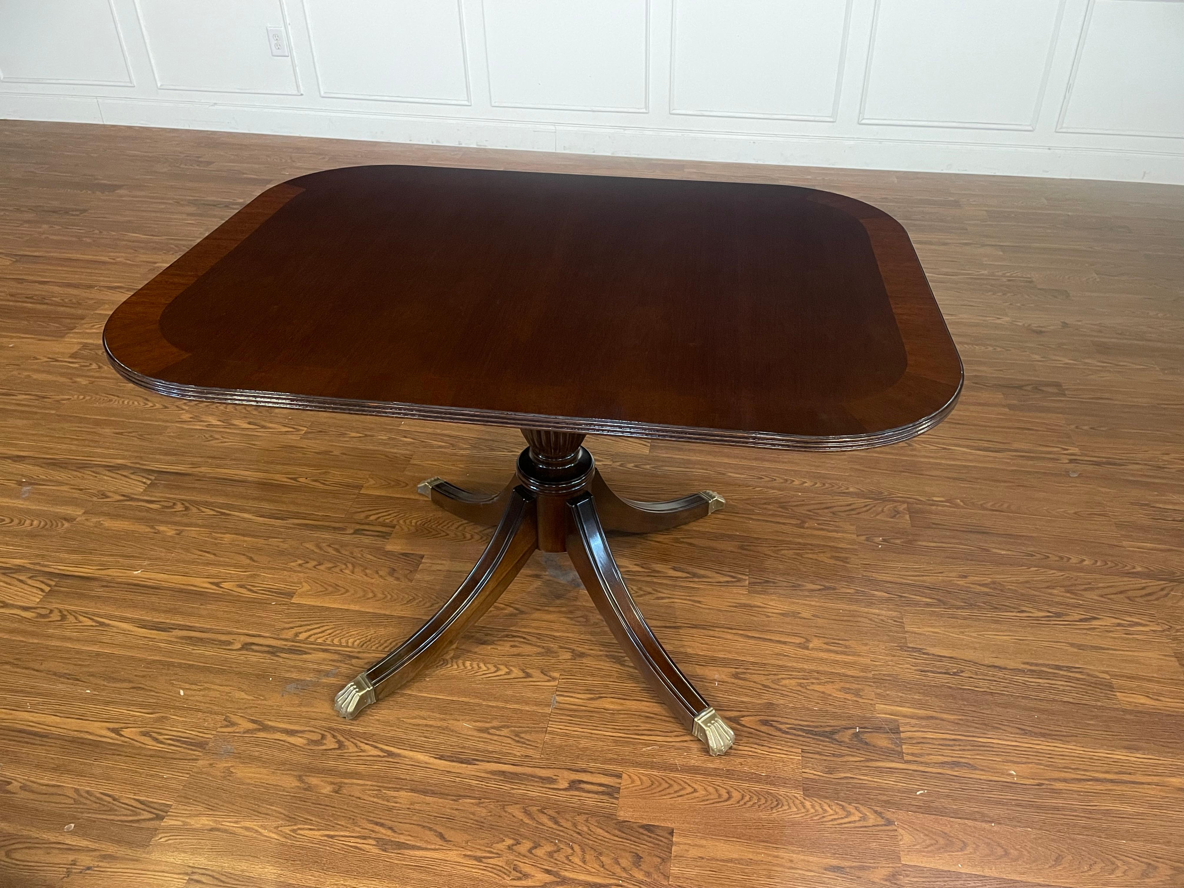 Traditional Mahogany Breakfast Table by Leighton Hall For Sale 3