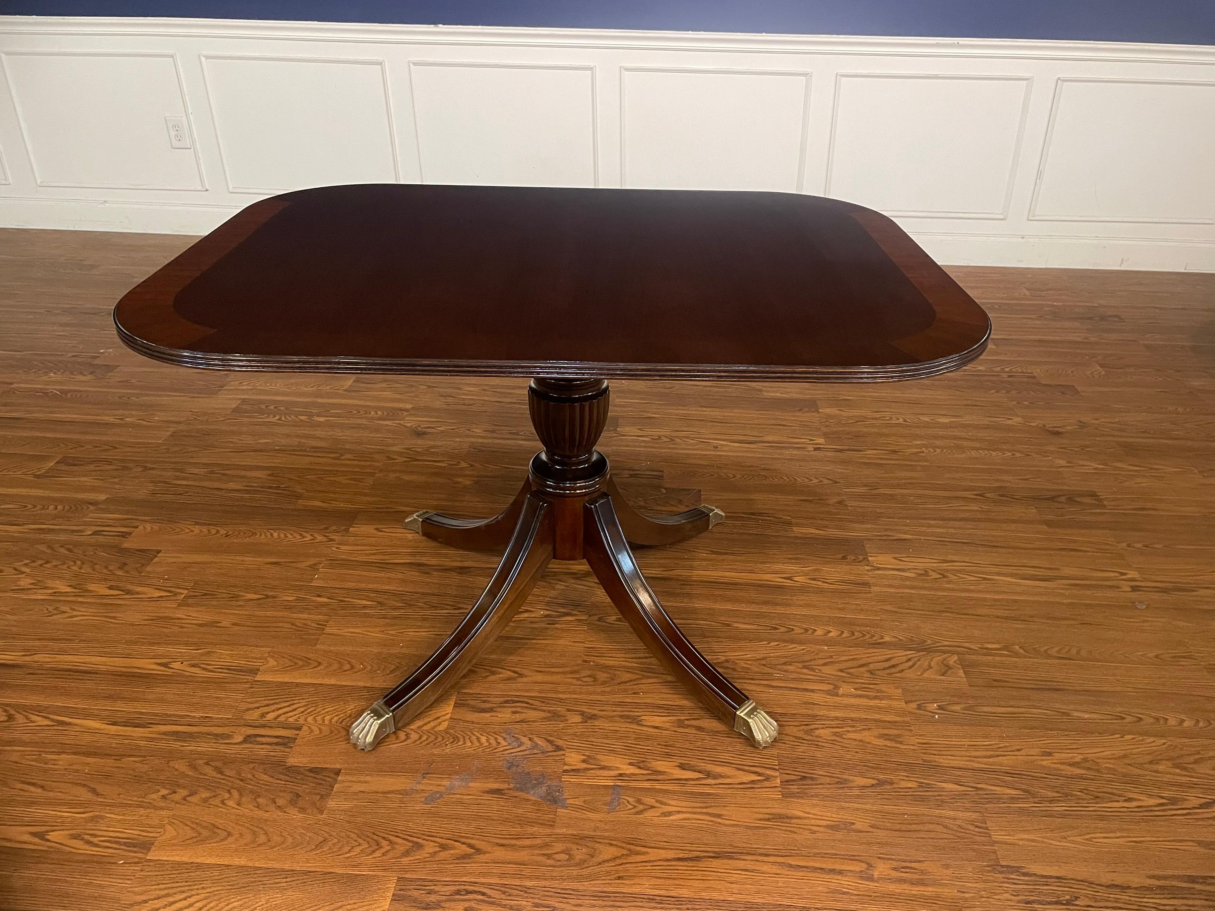 Traditional Mahogany Breakfast Table by Leighton Hall For Sale 4