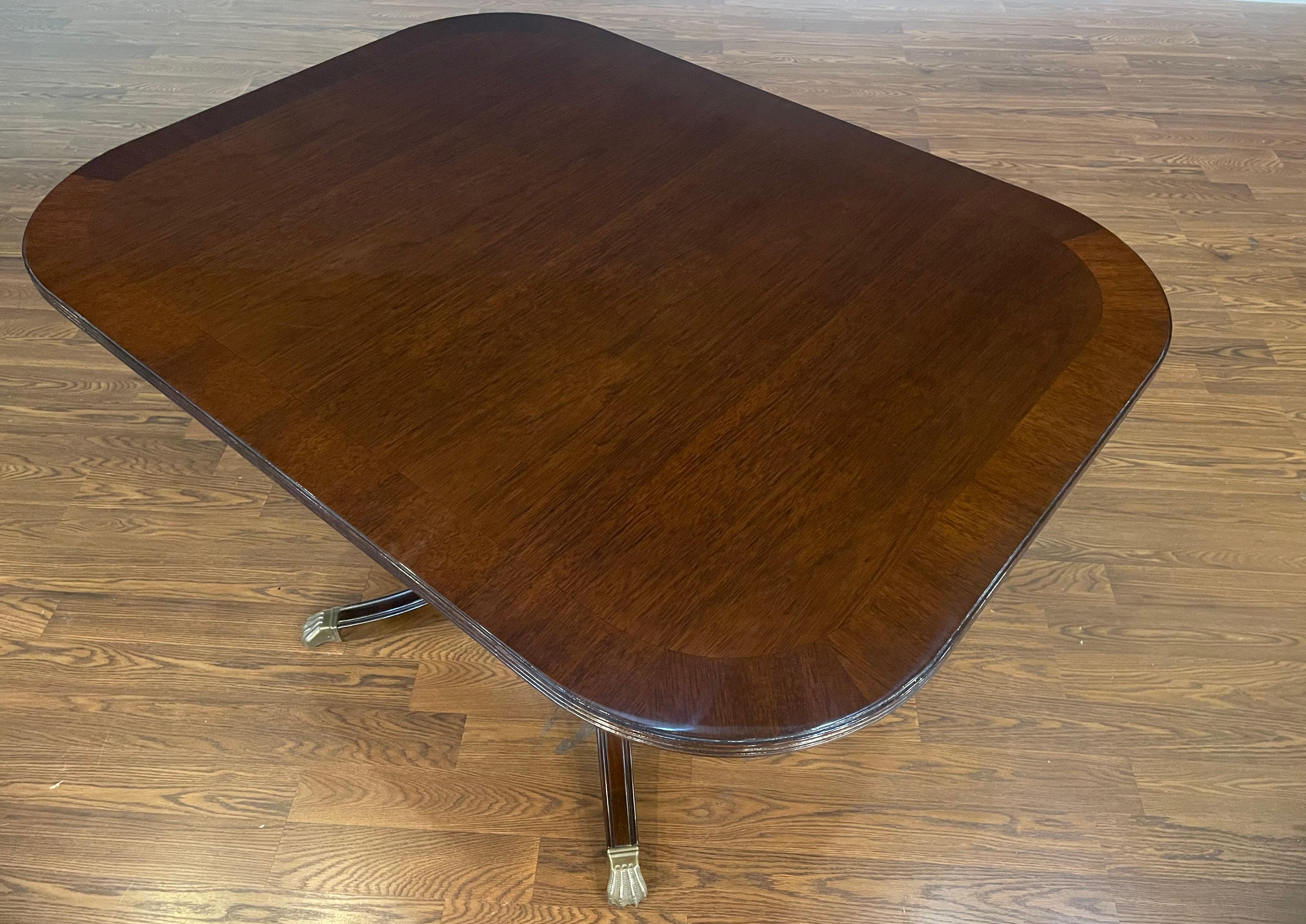American Traditional Mahogany Breakfast Table by Leighton Hall For Sale