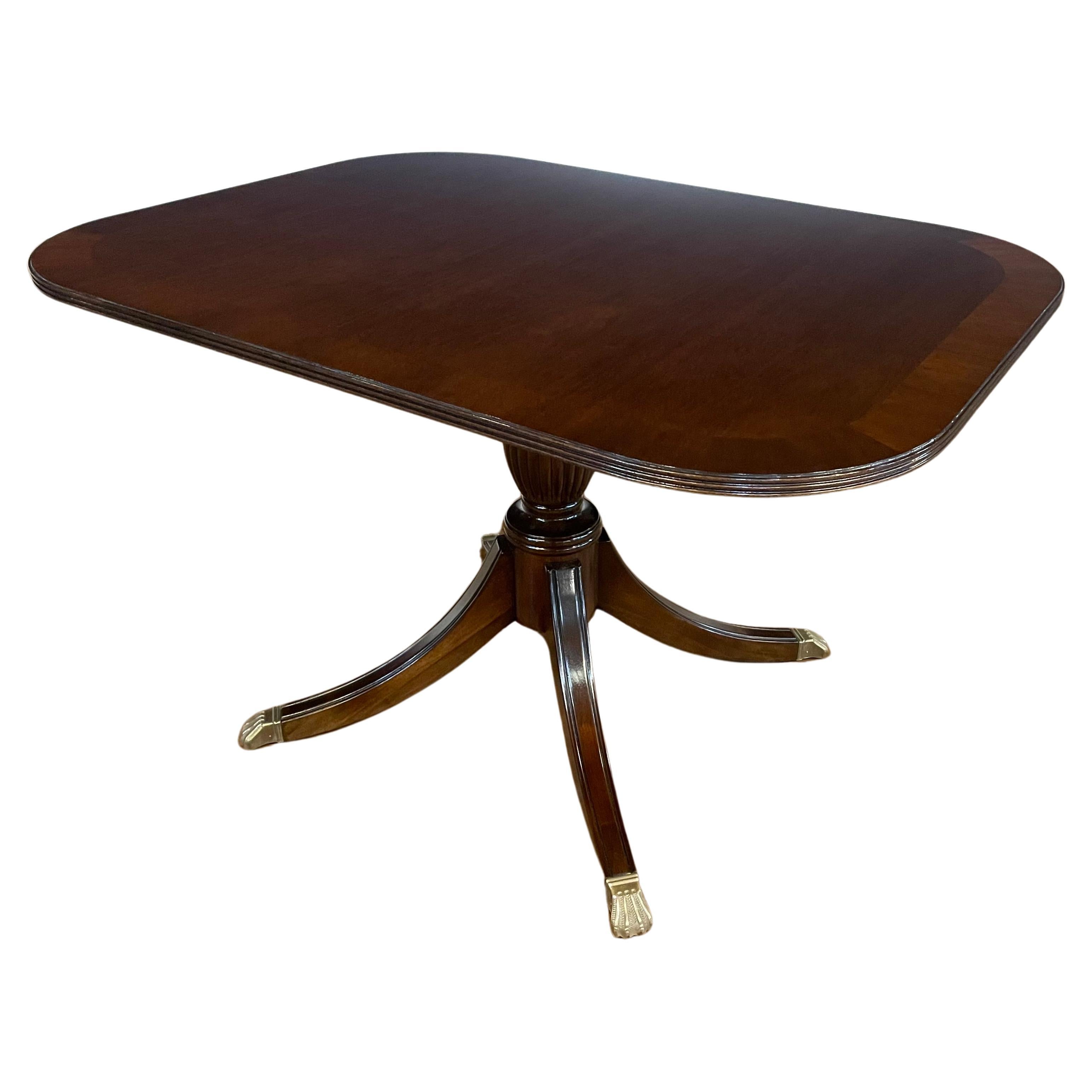 Traditional Mahogany Breakfast Table by Leighton Hall For Sale