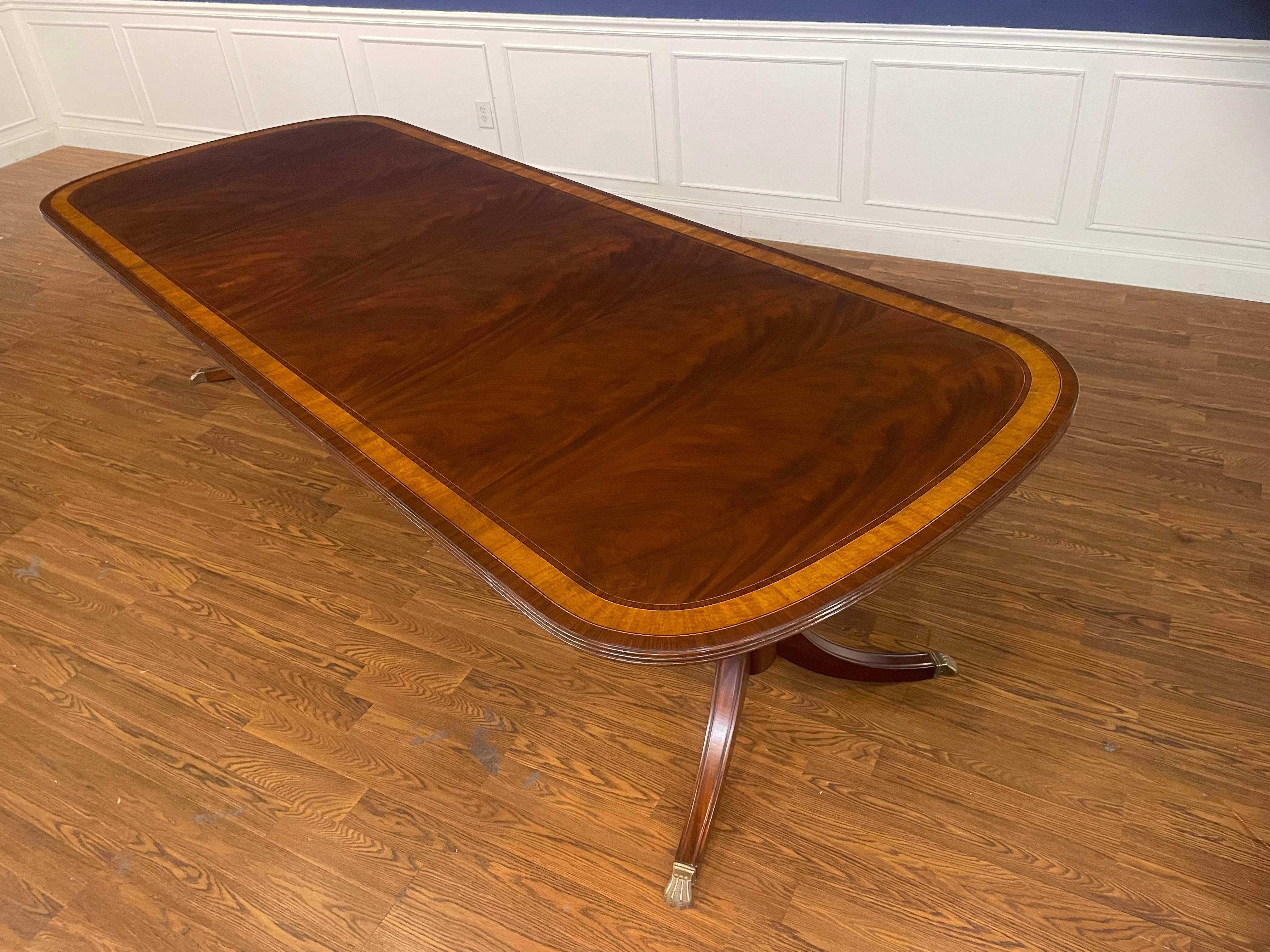 Traditional Mahogany Dining Table by Leighton Hall - Showroom Sample For Sale 5