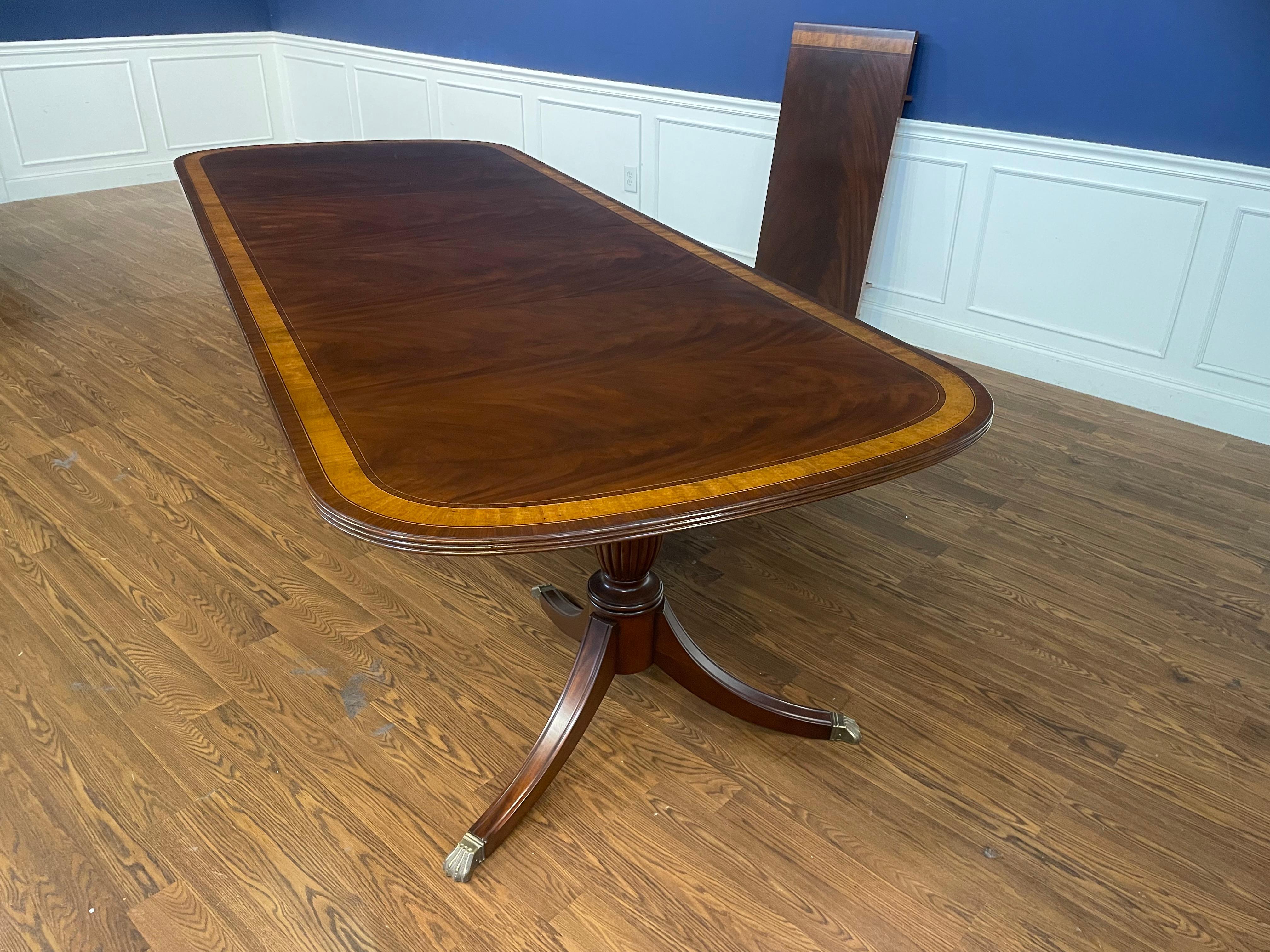 Traditional Mahogany Dining Table by Leighton Hall - Showroom Sample For Sale 5