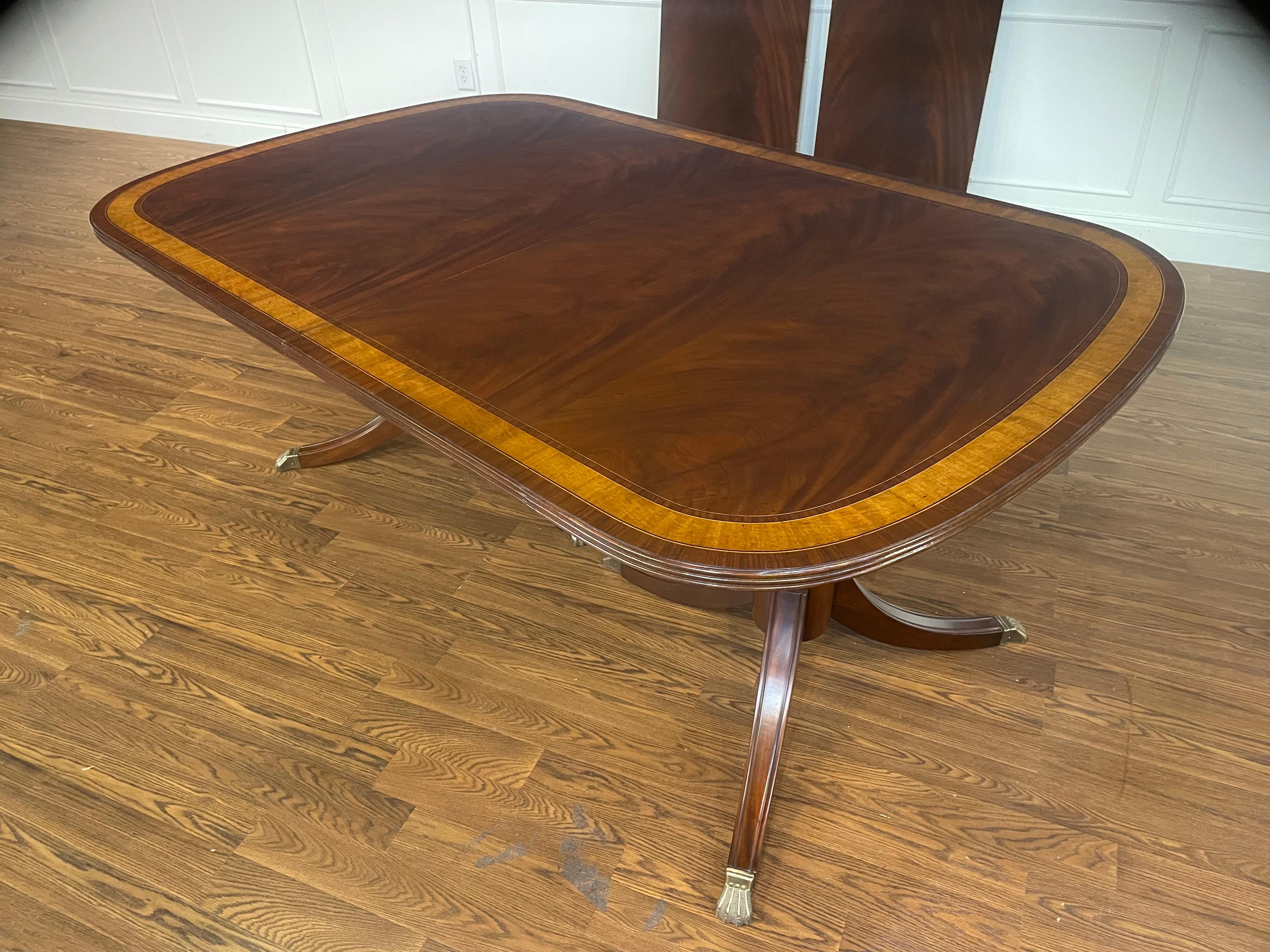 Traditional Mahogany Dining Table by Leighton Hall - Showroom Sample For Sale 7