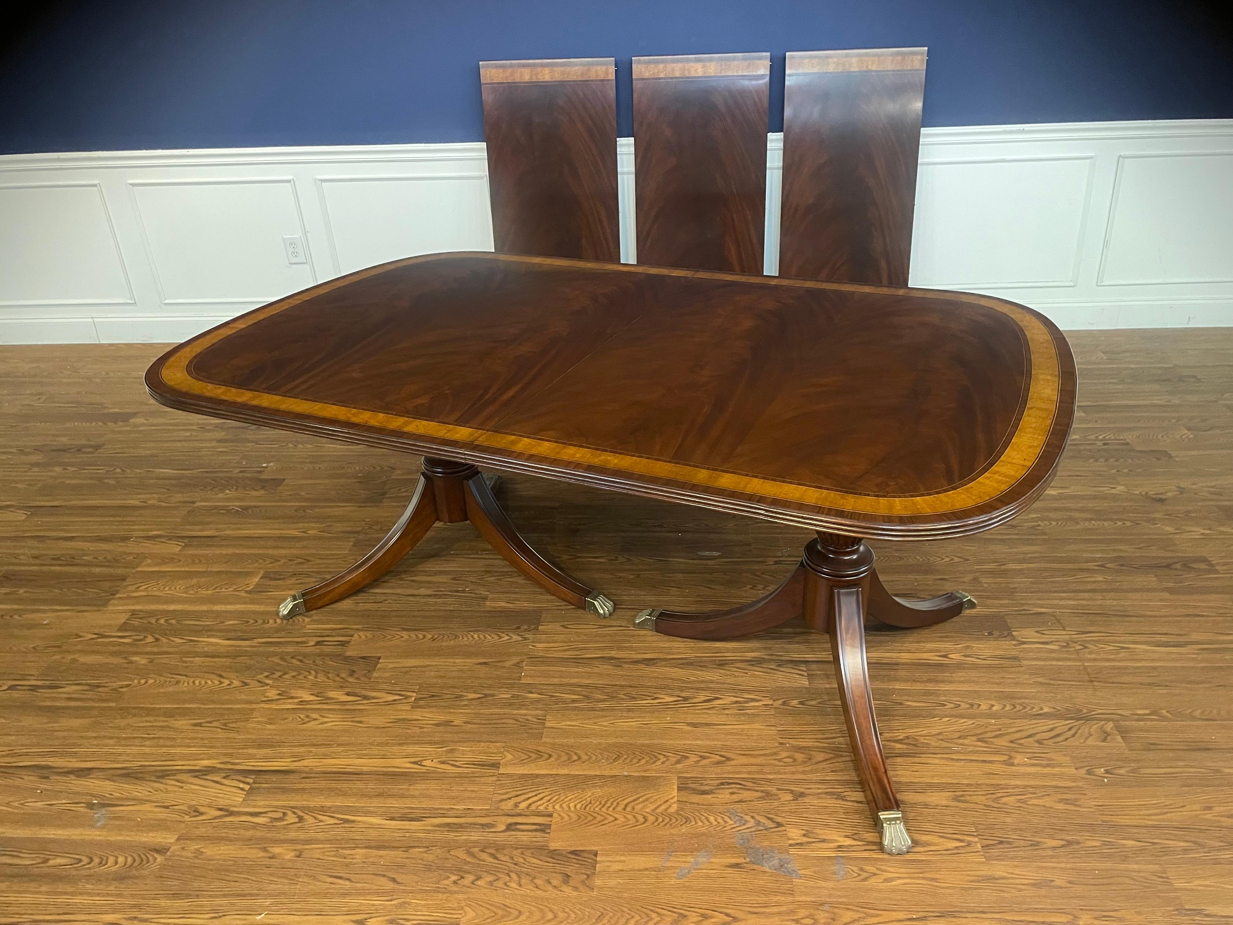 Traditional Mahogany Dining Table by Leighton Hall - Showroom Sample For Sale 8