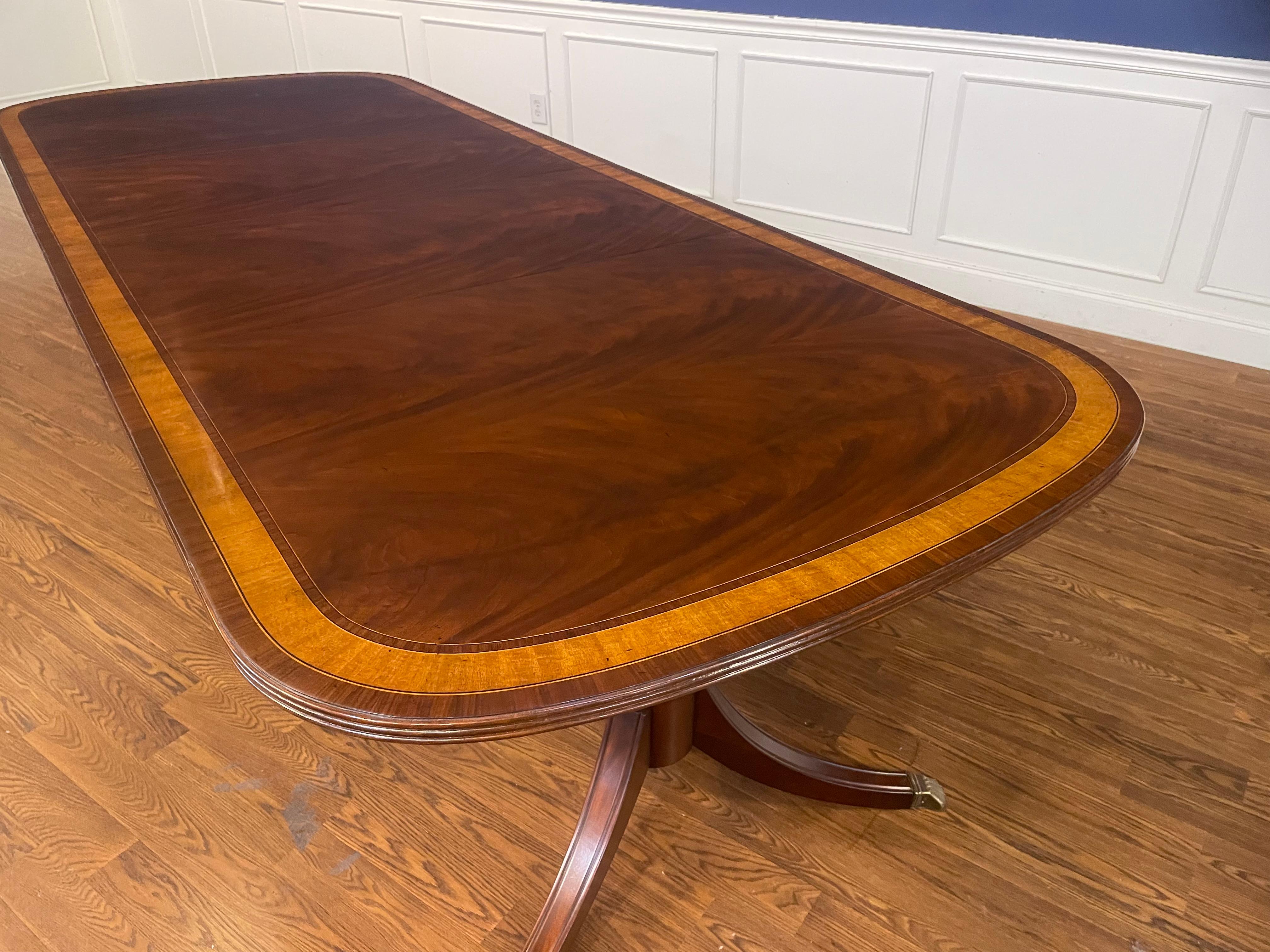Traditional Mahogany Dining Table by Leighton Hall - Showroom Sample For Sale 1