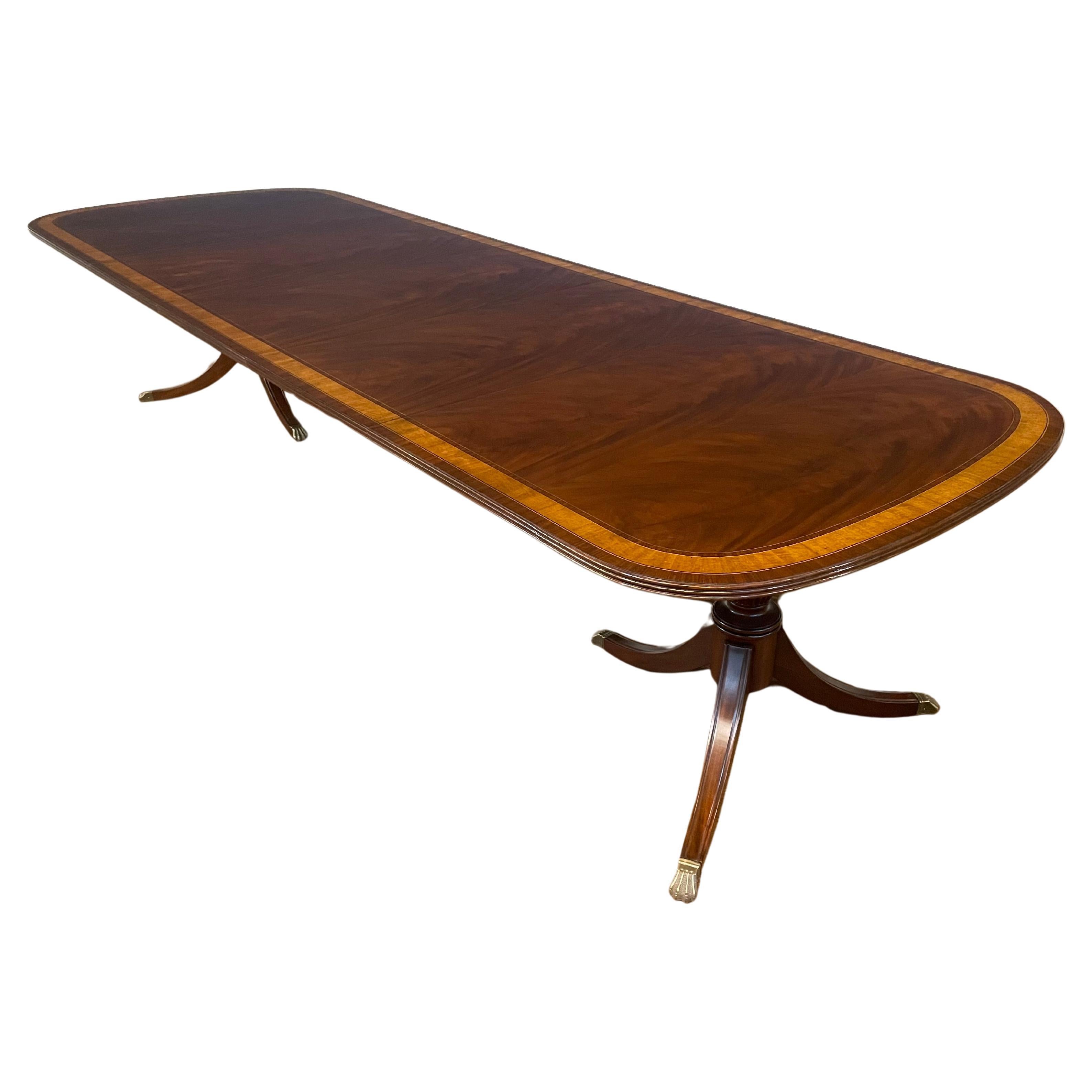 Traditional Mahogany Dining Table by Leighton Hall - Showroom Sample For Sale