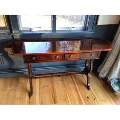 Traditional Mahogany Drop Leaf Console