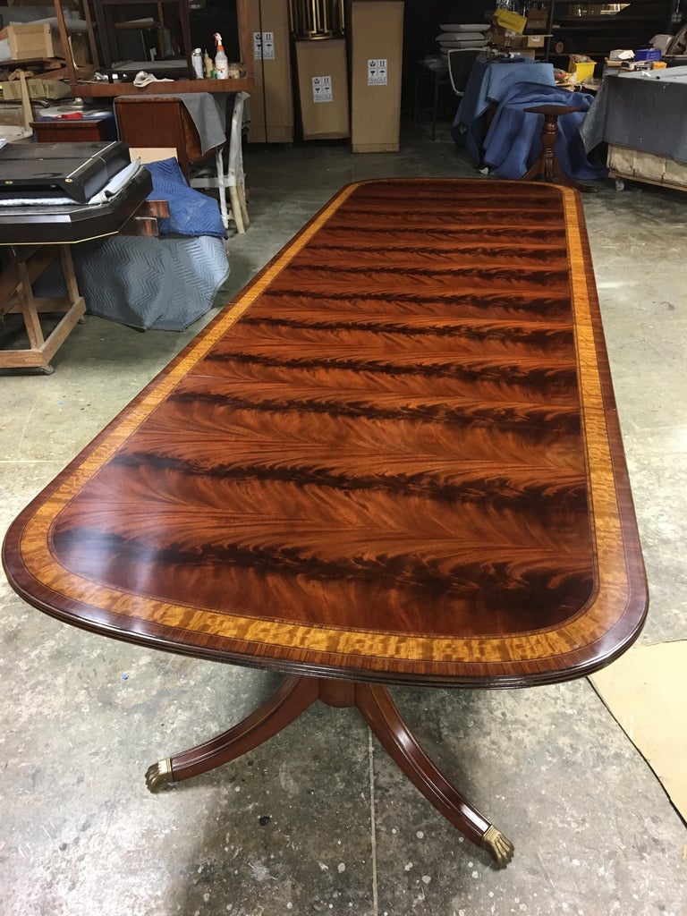 Traditional Mahogany Style Dining Table by Leighton Hall at