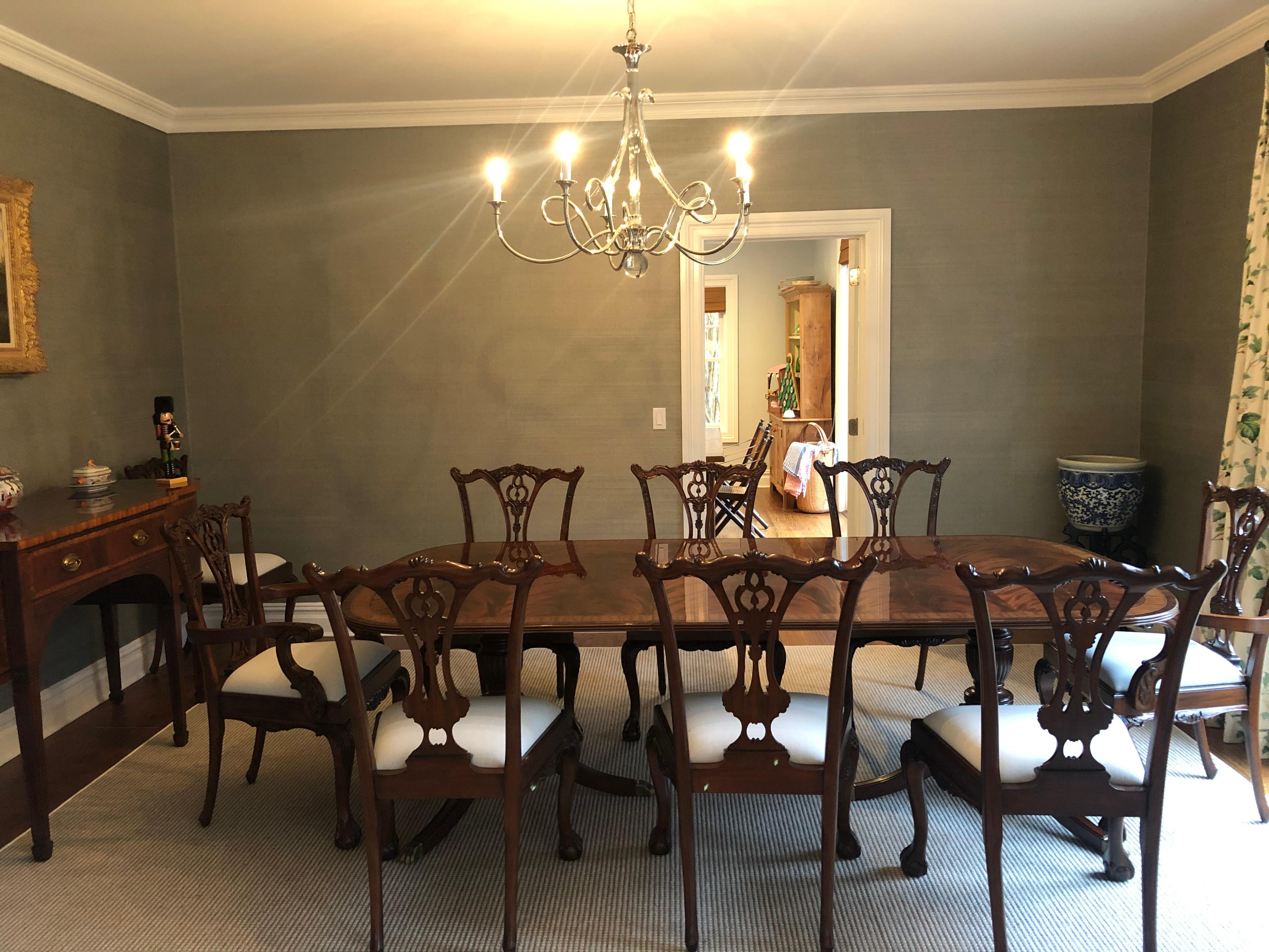 Traditional Mahogany Georgian Style Dining Table by Leighton Hall 10