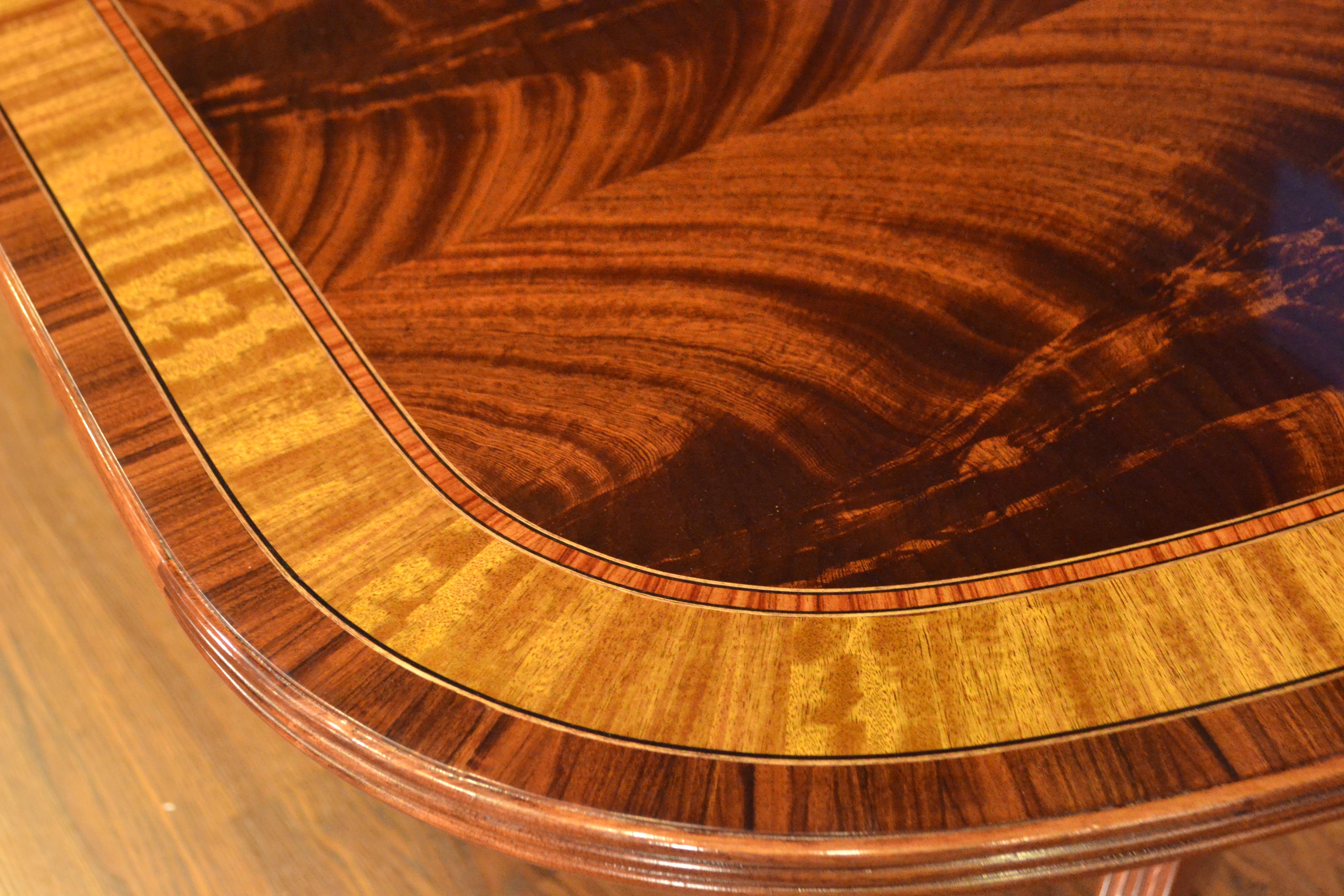 traditional mahogany dining table