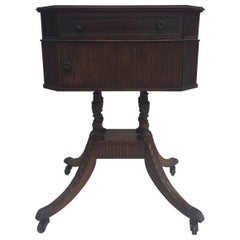 Vintage Traditional Mahogany Octagonal Maitland-Smith Side Table