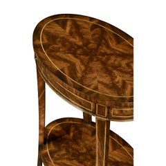 Traditional Mahogany Oval Side Table