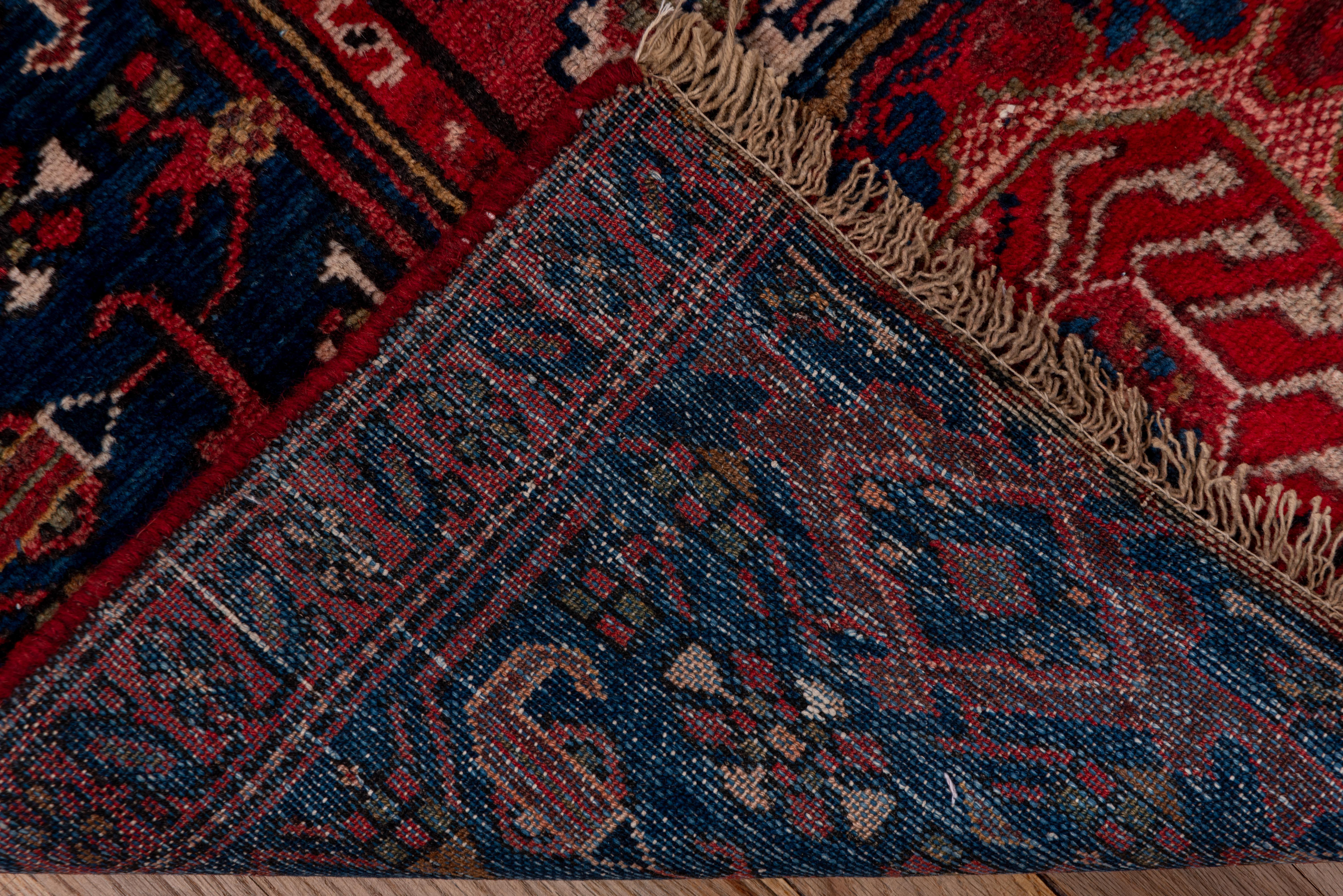 Traditional Malayer Rug in Reds Blues In Good Condition For Sale In New York, NY