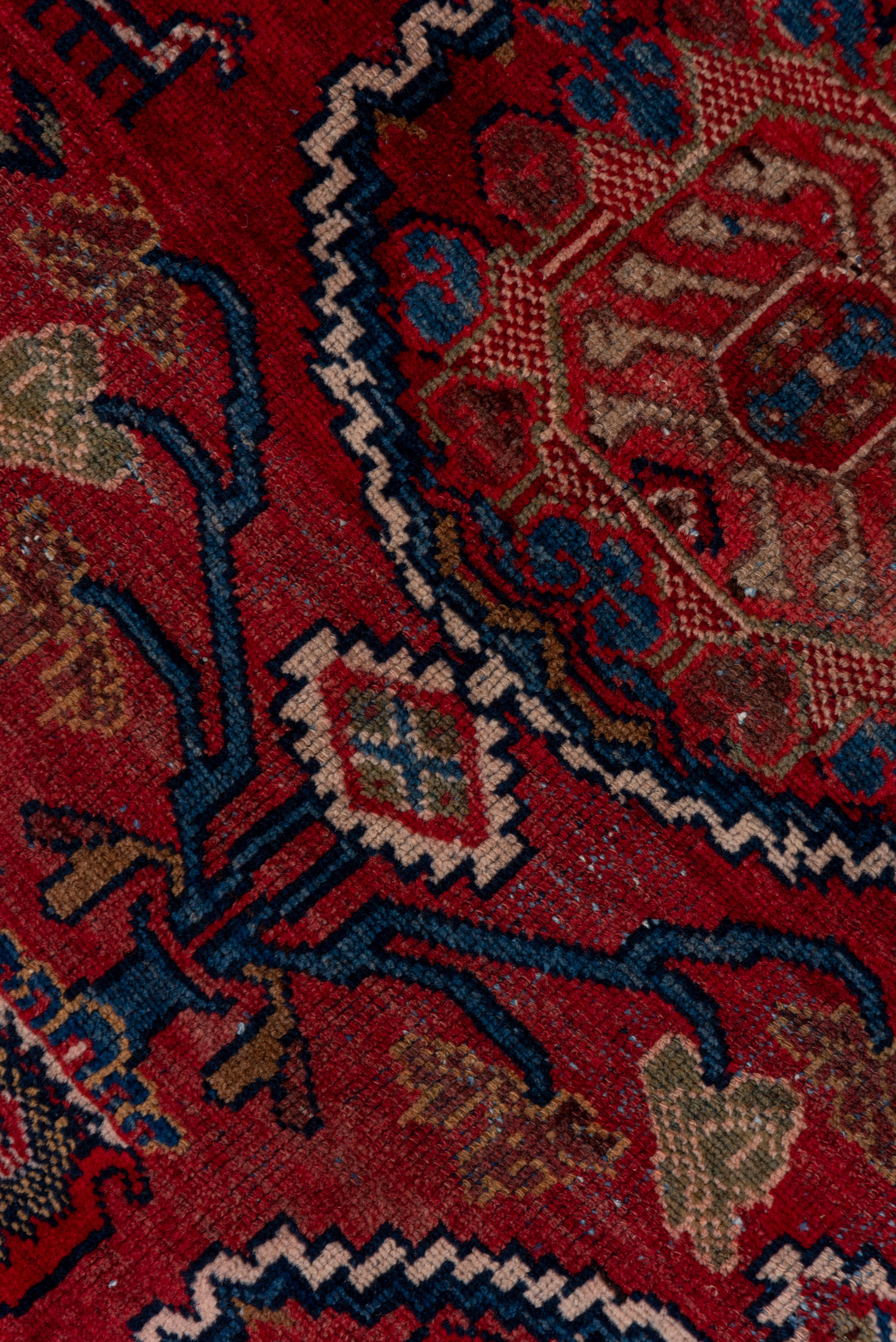 Wool Traditional Malayer Rug in Reds Blues For Sale