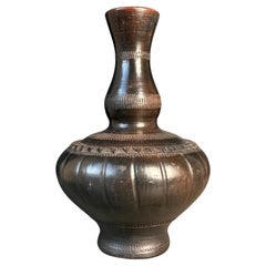Antique Traditional Malaysian Hand-Carved Folk Art Carafe, Early 1900s