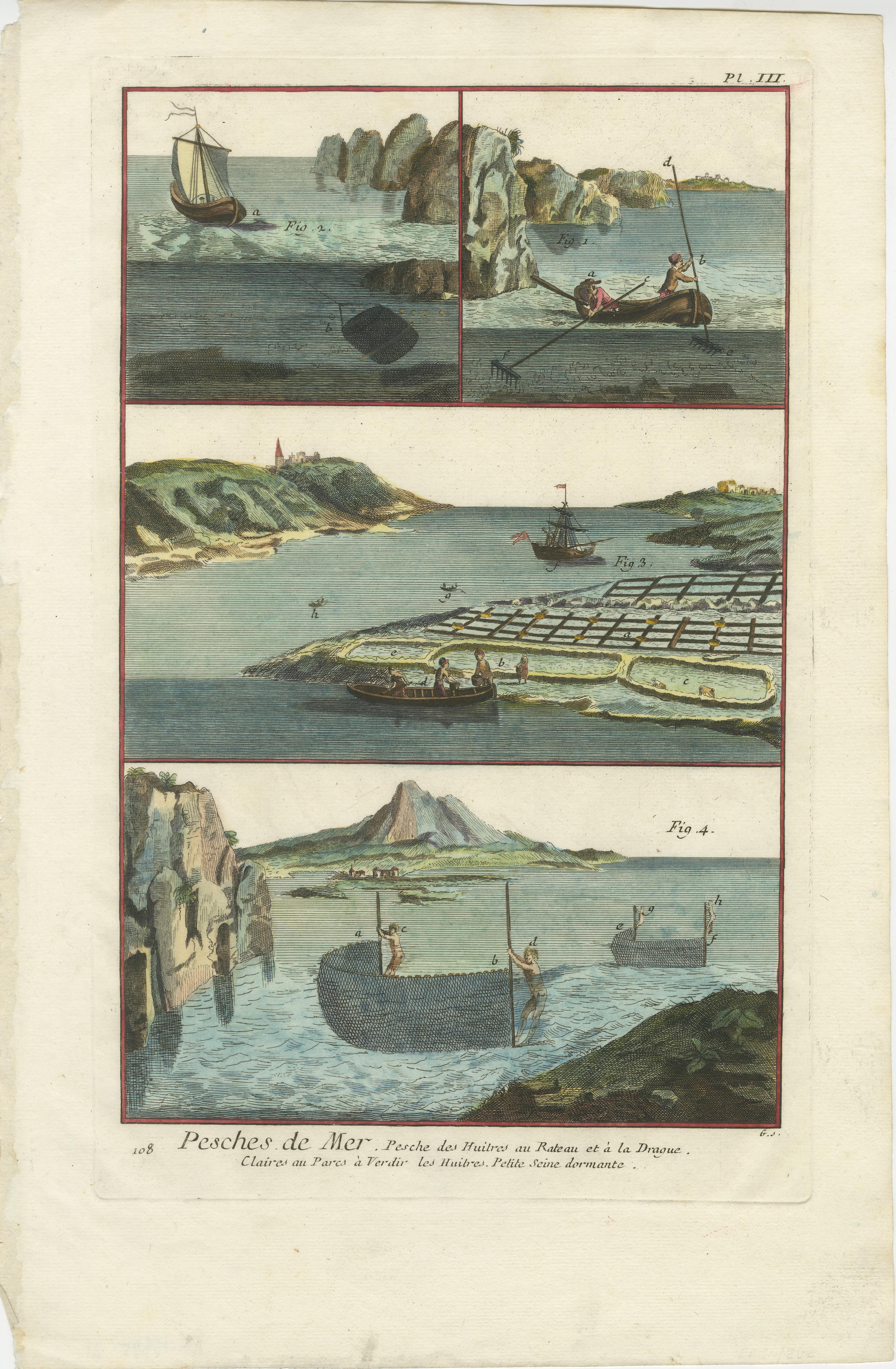 These antique engravings are illustrations from the monumental work of the 