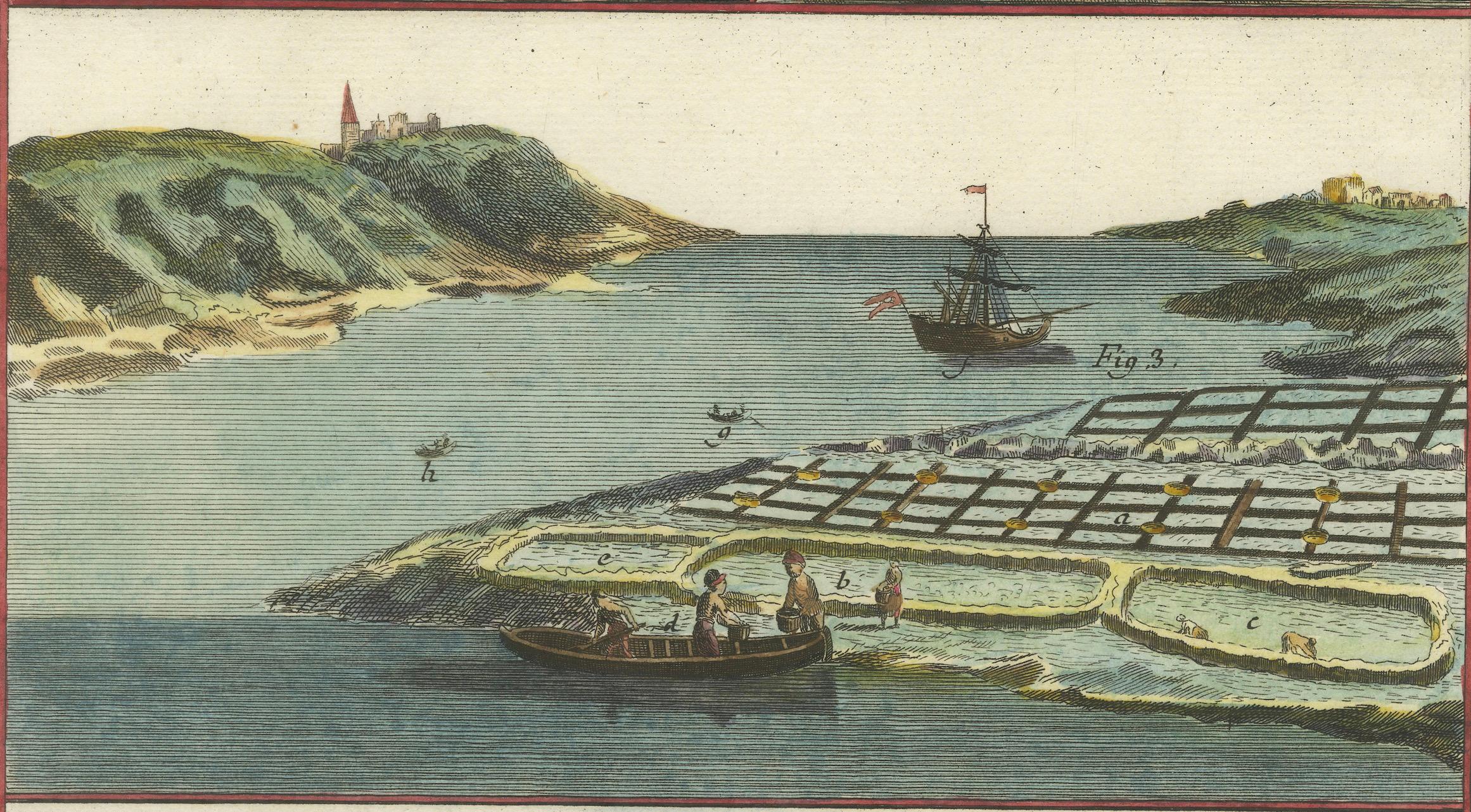 Paper Traditional Maritime Harvest: Illustrated Techniques Engraved in 1793 For Sale
