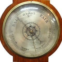 Traditional Mercury Banjo Shaped Rosewood Barometer Unsigned C1880