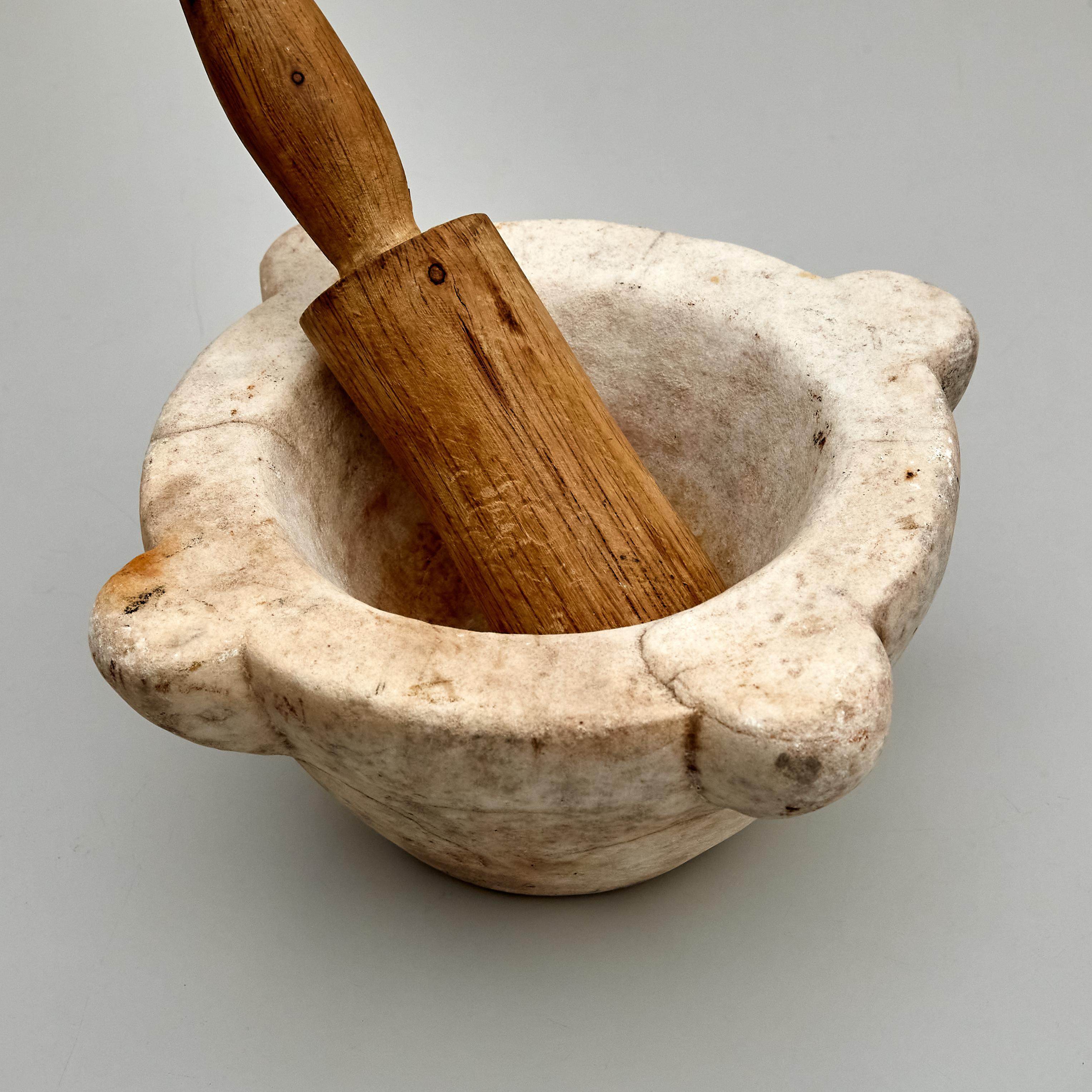 Stone Traditional Mid-Century Modern Spanish Mortar, circa 1940 For Sale