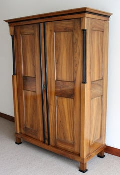 Traditional Mission Style Black Lacquer Wood Cabinet Armoire Dresser