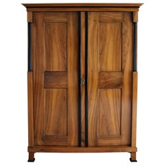 Traditional Mission Style Black Lacquer Wood Cabinet Armoire Dresser