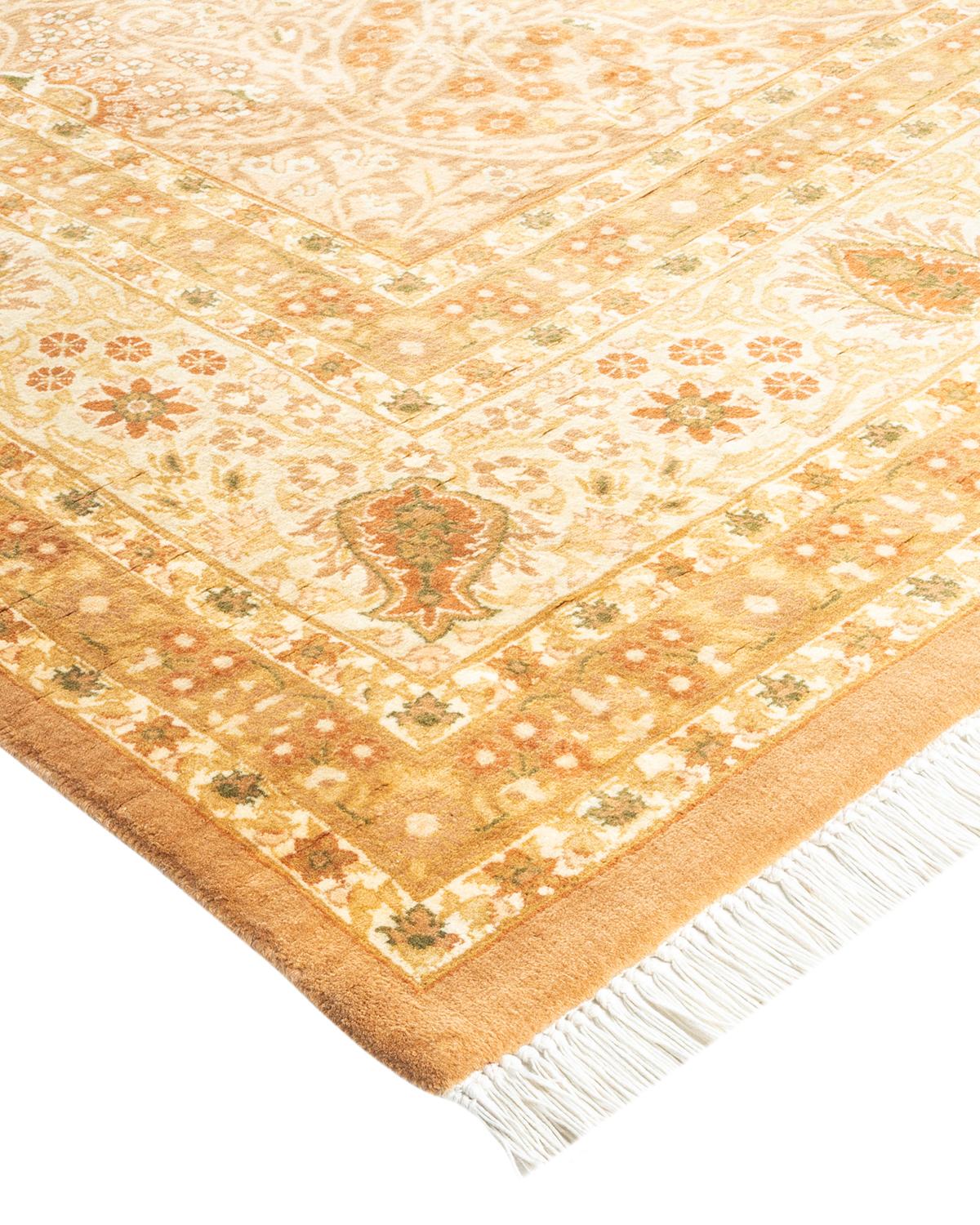 With understated palettes and allover designs, the rugs in the Mogul Collection will bring timeless sophistication to any room. Influenced by a spectrum of Turkish, Indian, and Persian designs, the artisans who handweave these wool rugs imbue