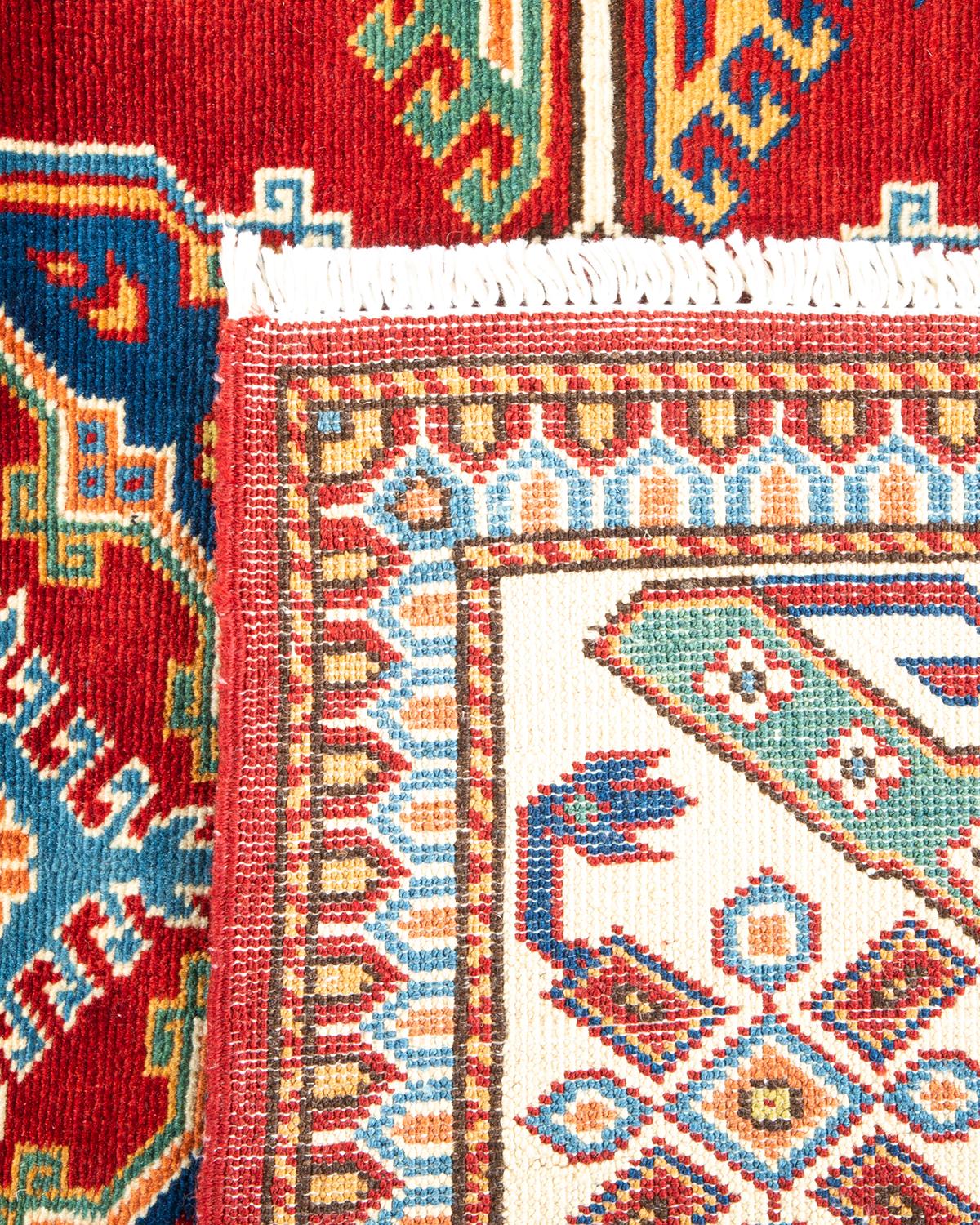 Traditional Mogul Hand Knotted Wool Gray Area Rug In New Condition For Sale In Norwalk, CT