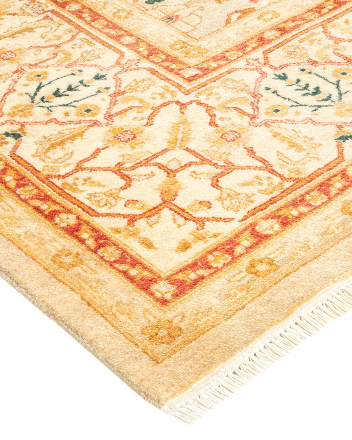 With understated palettes and allover designs, the rugs in the Mogul Collection will bring timeless sophistication to any room. Influenced by a spectrum of Turkish, Indian, and Persian designs, the artisans who handweave these wool rugs imbue