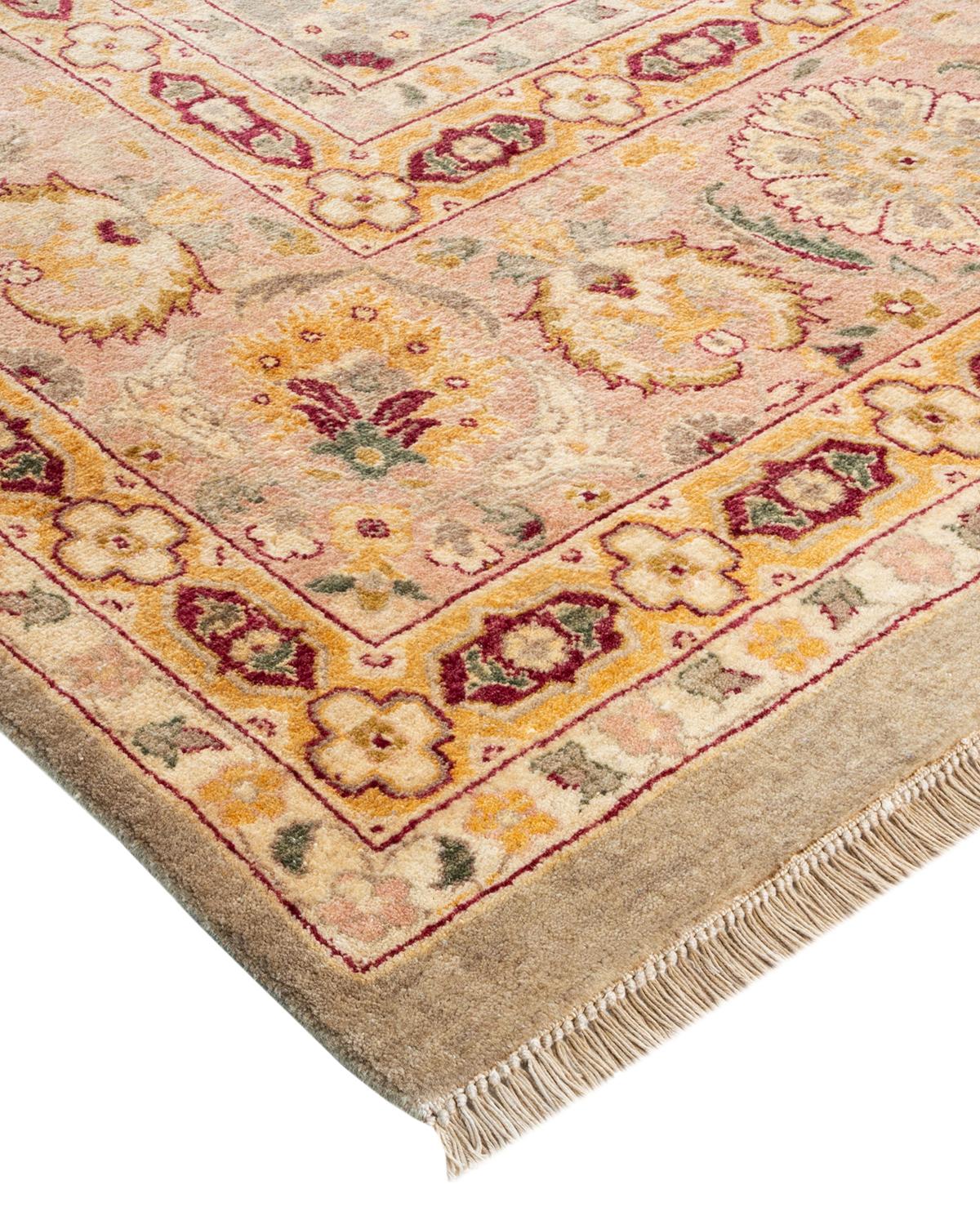 With understated palettes and allover designs, the rugs in the Mogul Collection will bring timeless sophistication to any room. Influenced by a spectrum of Turkish, Indian, and Persian designs, the artisans who handweave these wool rugs imbue