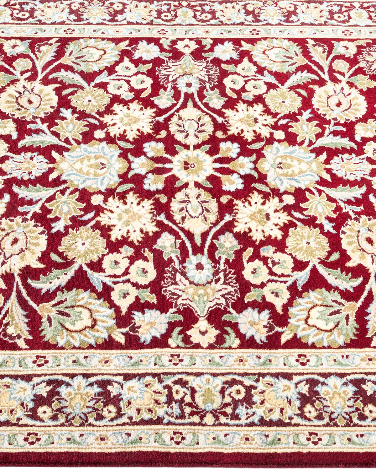 Tapis traditionnel Mogul rouge noué à la main Neuf - En vente à Norwalk, CT