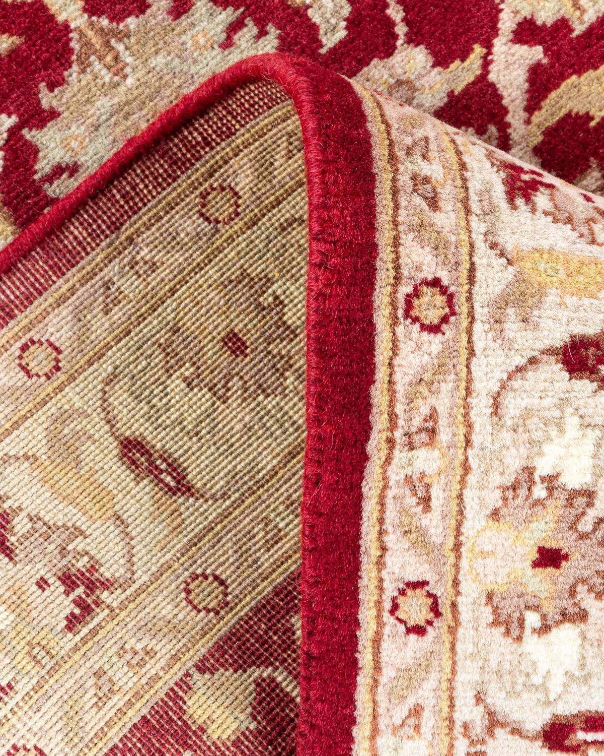 Traves de Mesa Tradicional Mogul de Lana Anudada a Mano Rojo Siglo XXI y contemporáneo en venta