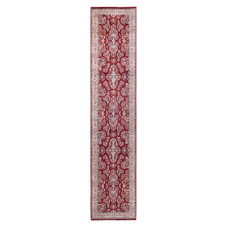 Traditional Runner Rug, Hand woven Oriental Red Wool Rugs for Sale For ...