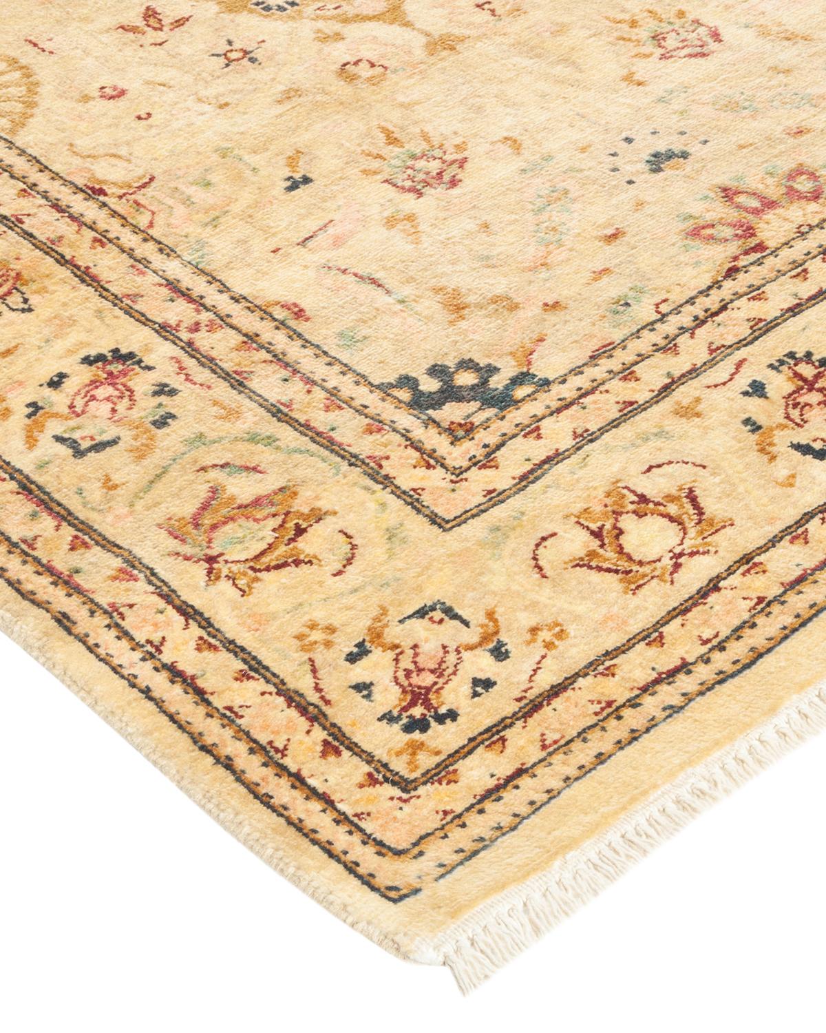 With understated palettes and allover designs, the rugs in the Mogul Collection will bring timeless sophistication to any room. Influenced by a spectrum of Turkish, Indian, and Persian designs, the artisans who handweave these wool rugs imbue