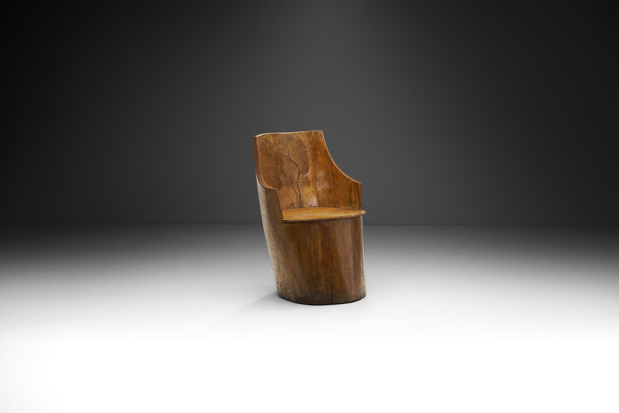 In Norway, cube chairs have been in use since the Middle Ages, and in the 18th and 19th centuries, cube chairs were mostly used in the farming communities in Eastern and Southern Norway.

Kubbestol or cube chair is traditionally carved out of a