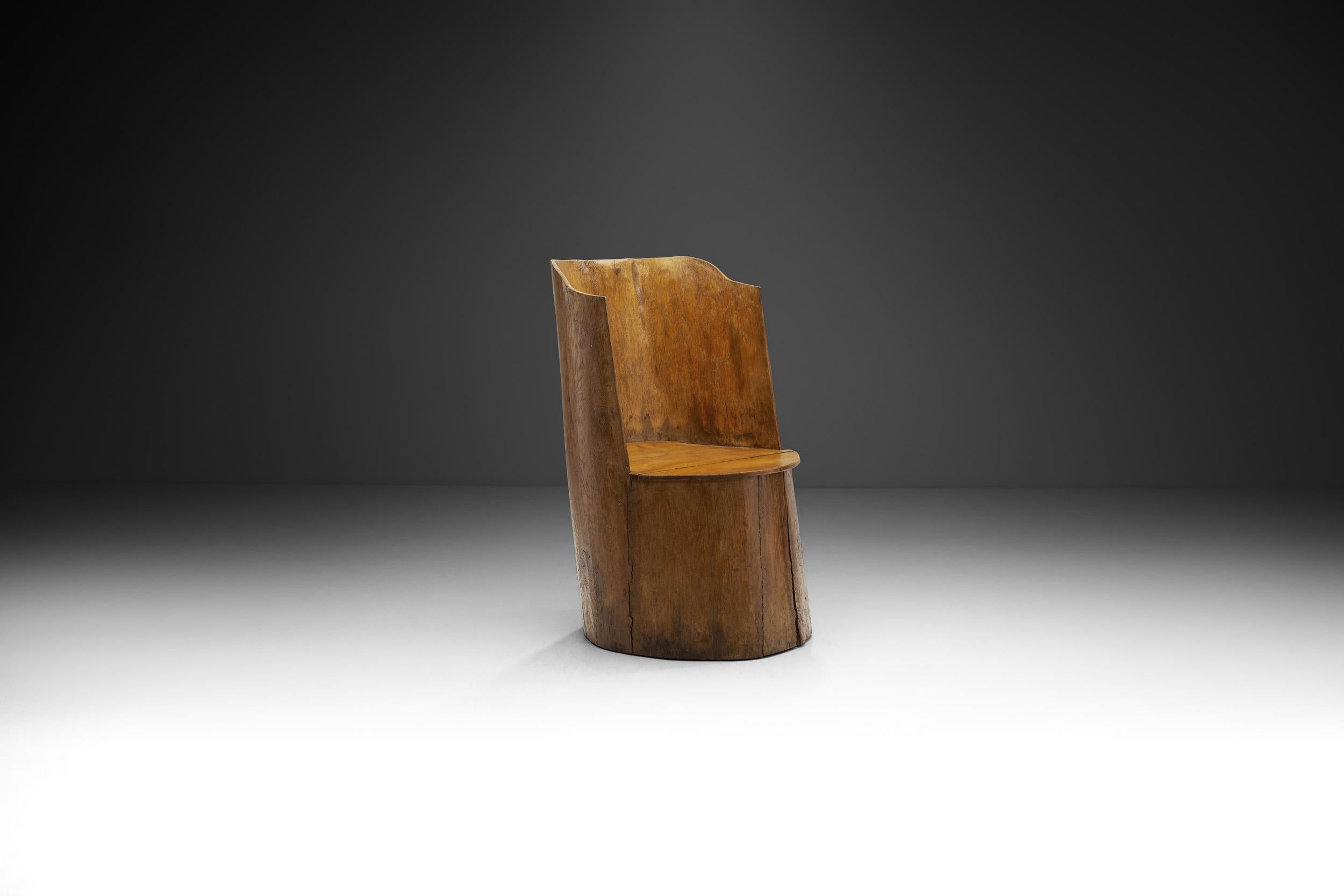 In Norway, cube chairs have been in use since the Middle Ages, and in the 18th and 19th centuries, cube chairs were mostly used in the farming communities in Eastern and Southern Norway.

Kubbestol or cube chair is traditionally carved out of a