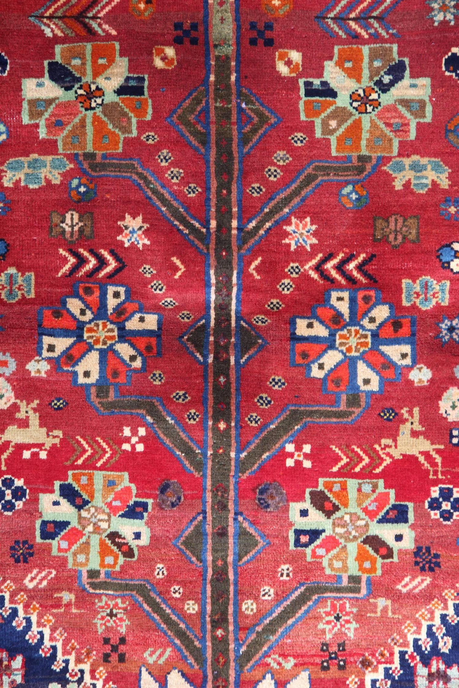 Afghan Vintage Rug Traditional Carpet Handwoven Tribal Rug Oriental