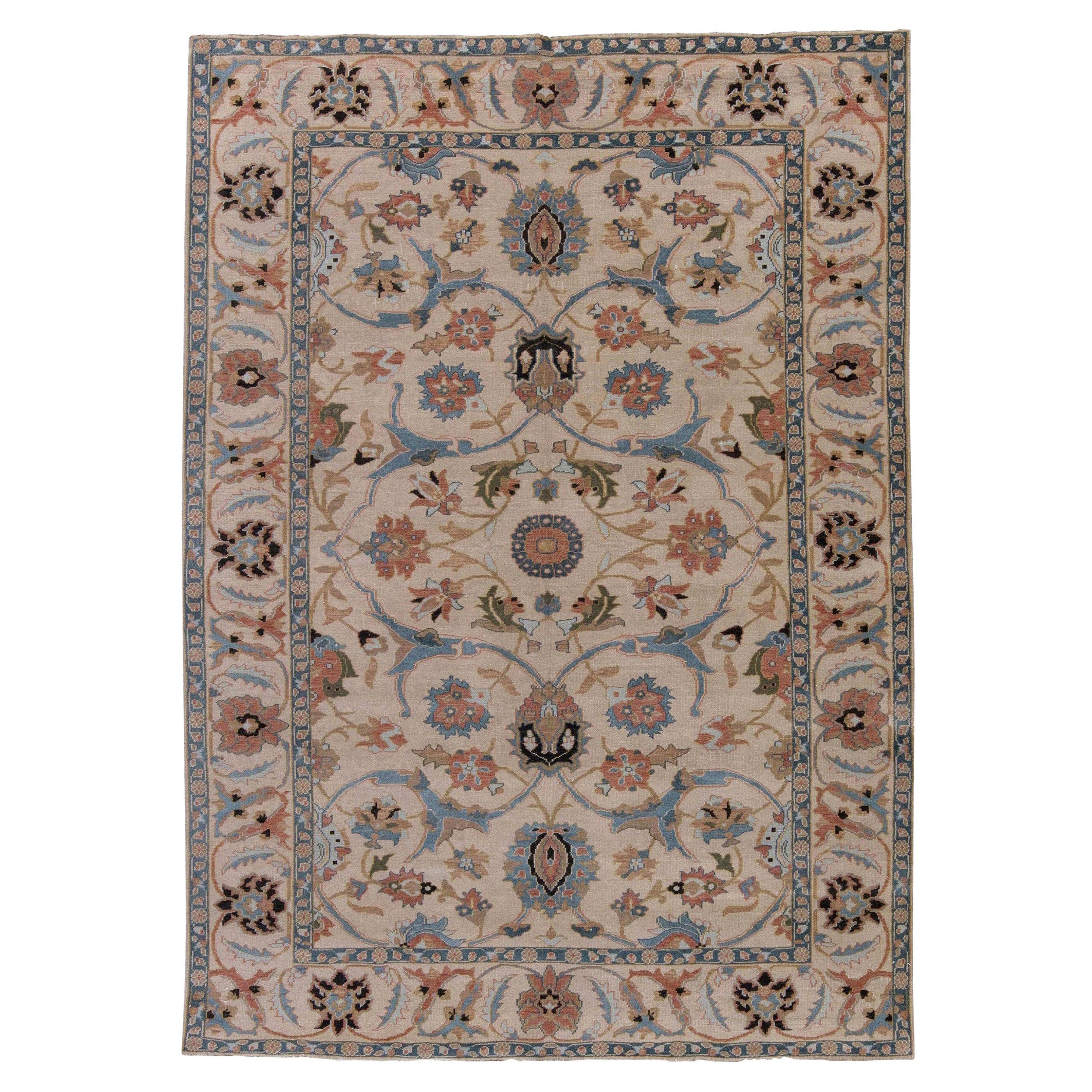 Traditional Oriental Inspired Handmade Wool Rug by Doris Leslie Blau For Sale