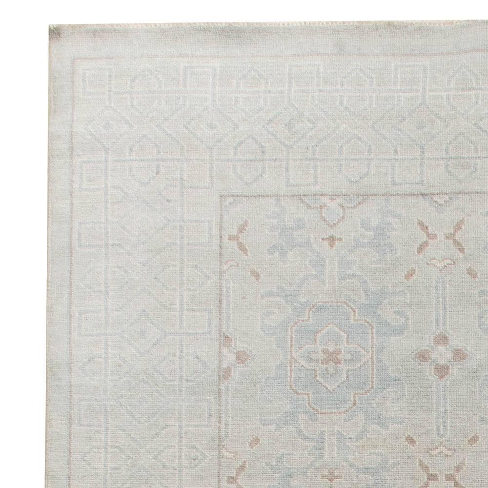 Hand-Knotted Traditional Oriental Inspired Samarkand Botanic Rug by Doris Leslie Blau For Sale