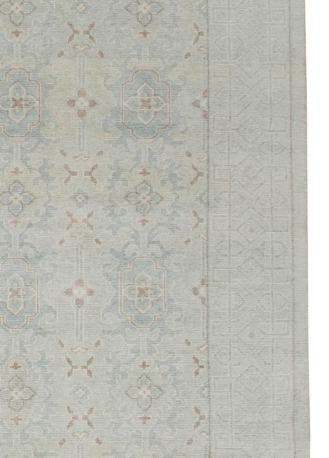 Contemporary Traditional Oriental Inspired Samarkand Botanic Rug by Doris Leslie Blau For Sale