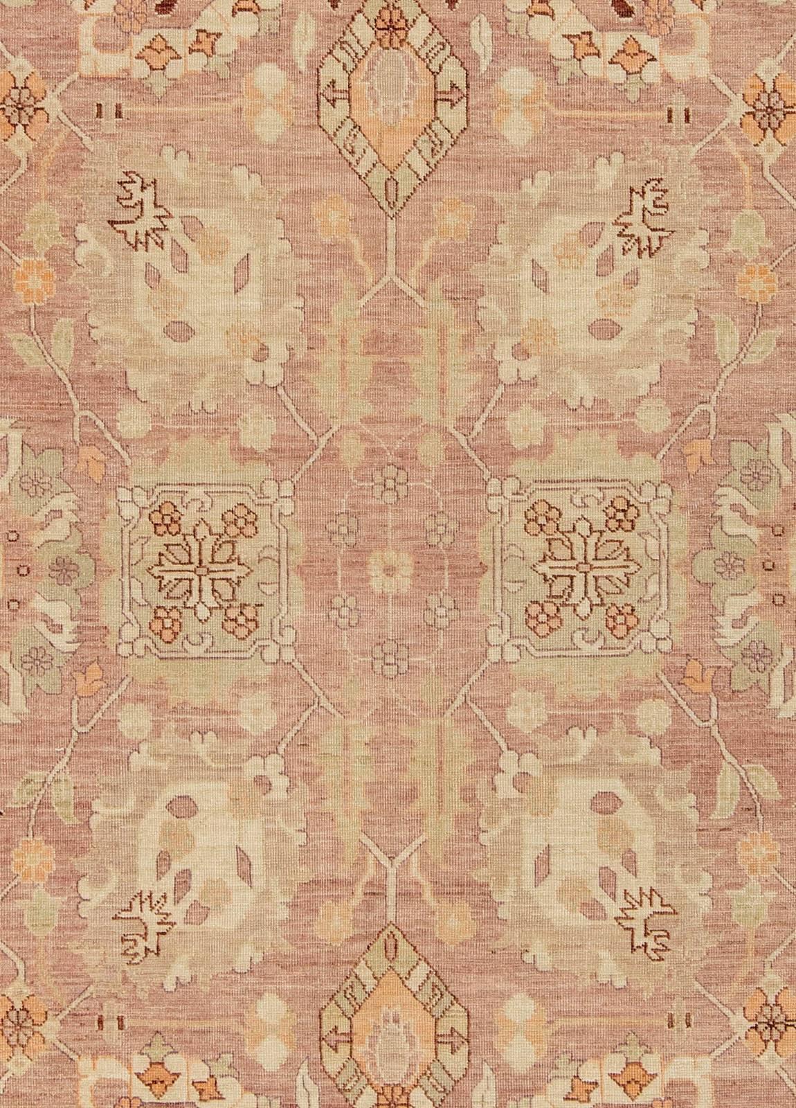 Traditional oriental inspired Tabriz beige wool rug by Doris Leslie Blau.
Size: 11'0